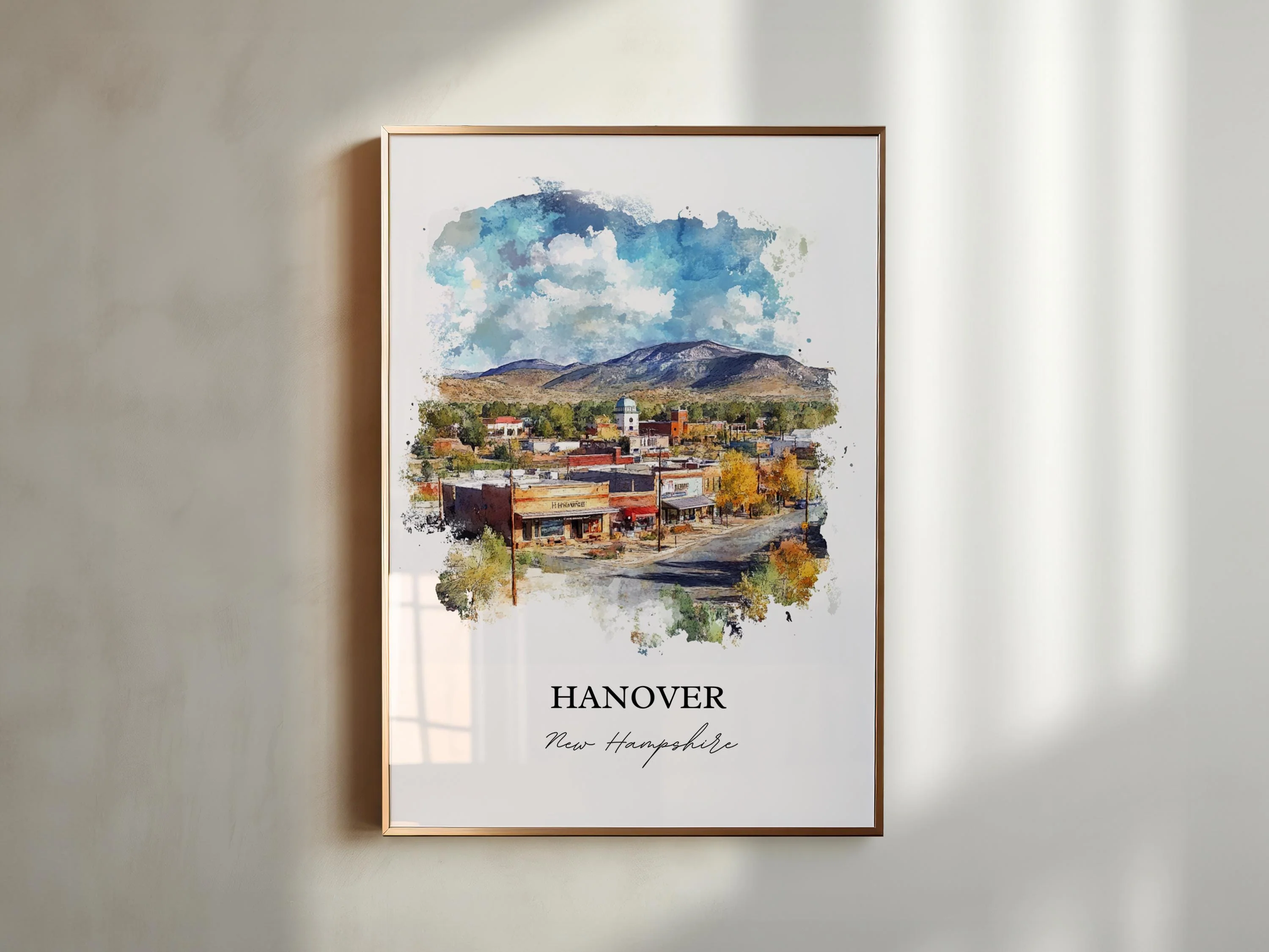 Hanover, USA – Watercolor Art Print Grafton County, New Hampshire - Image 6