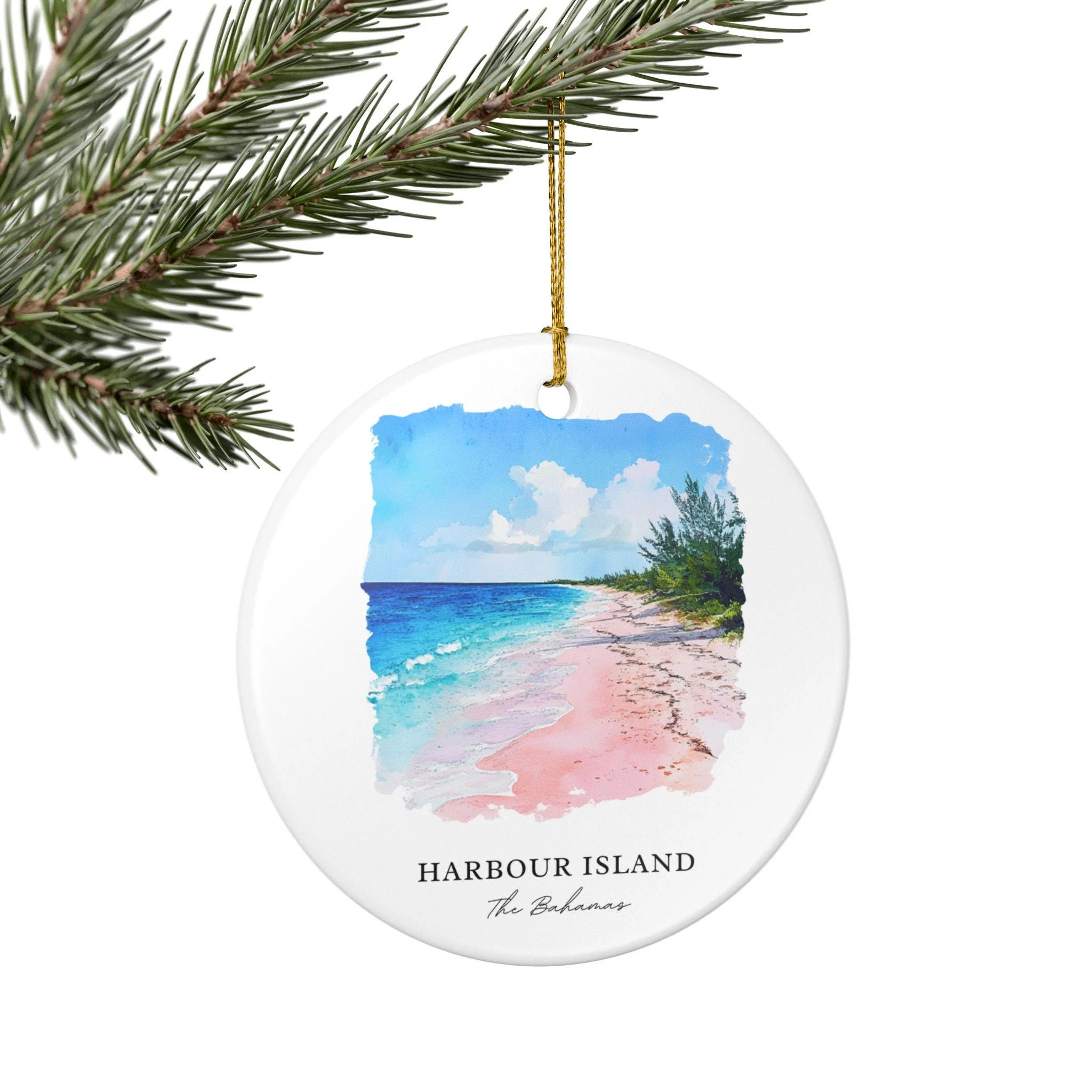 Harbour Island Ornament: Unique Bahamas Souvenir, Harbour Island Xmas Decor, and Authentic Harbour Island Gift - Image 5