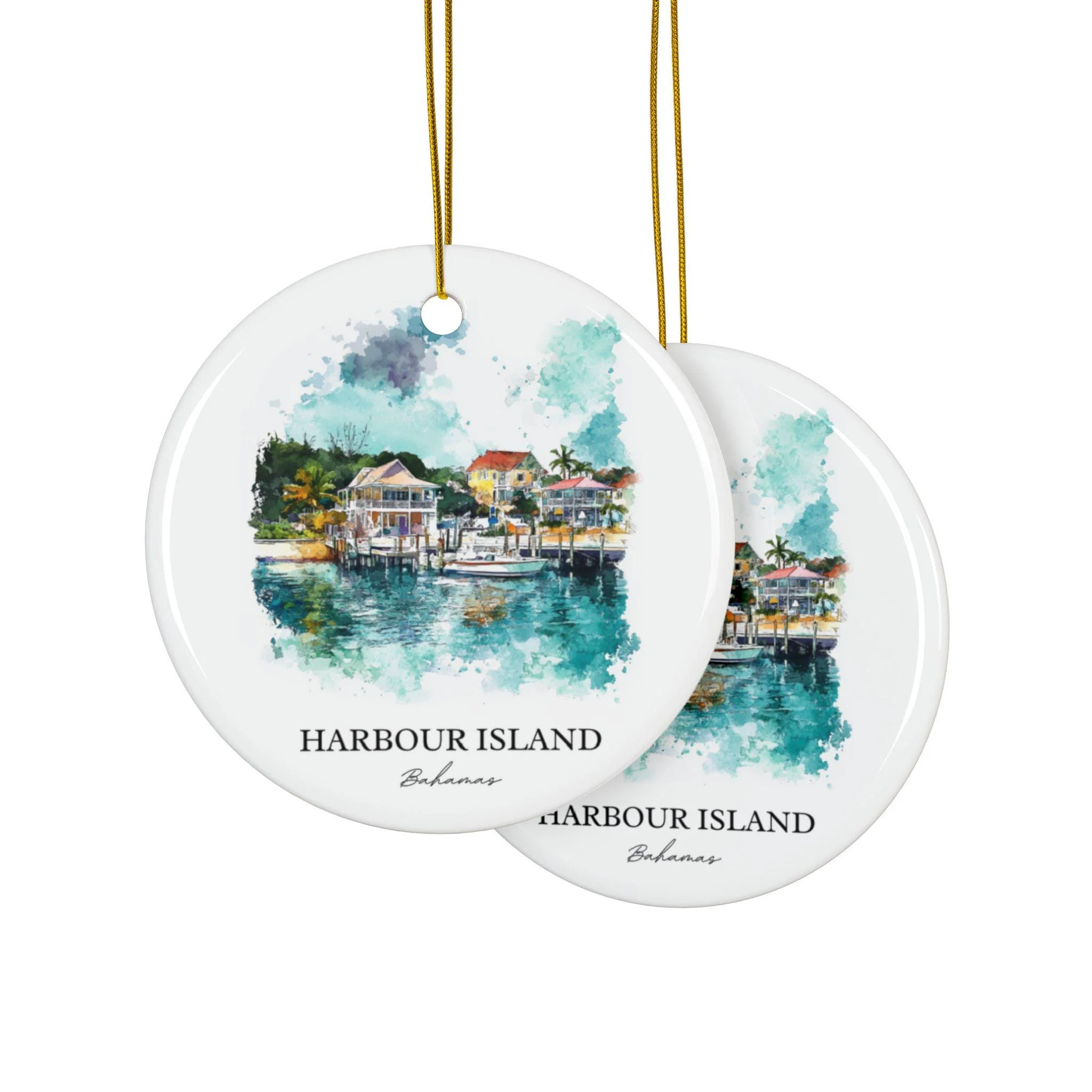 Harbour Island Ornament: Unique Harbour Island Souvenir, Bahamas Xmas Decor, and Authentic Harbour Island Gift - Image 2