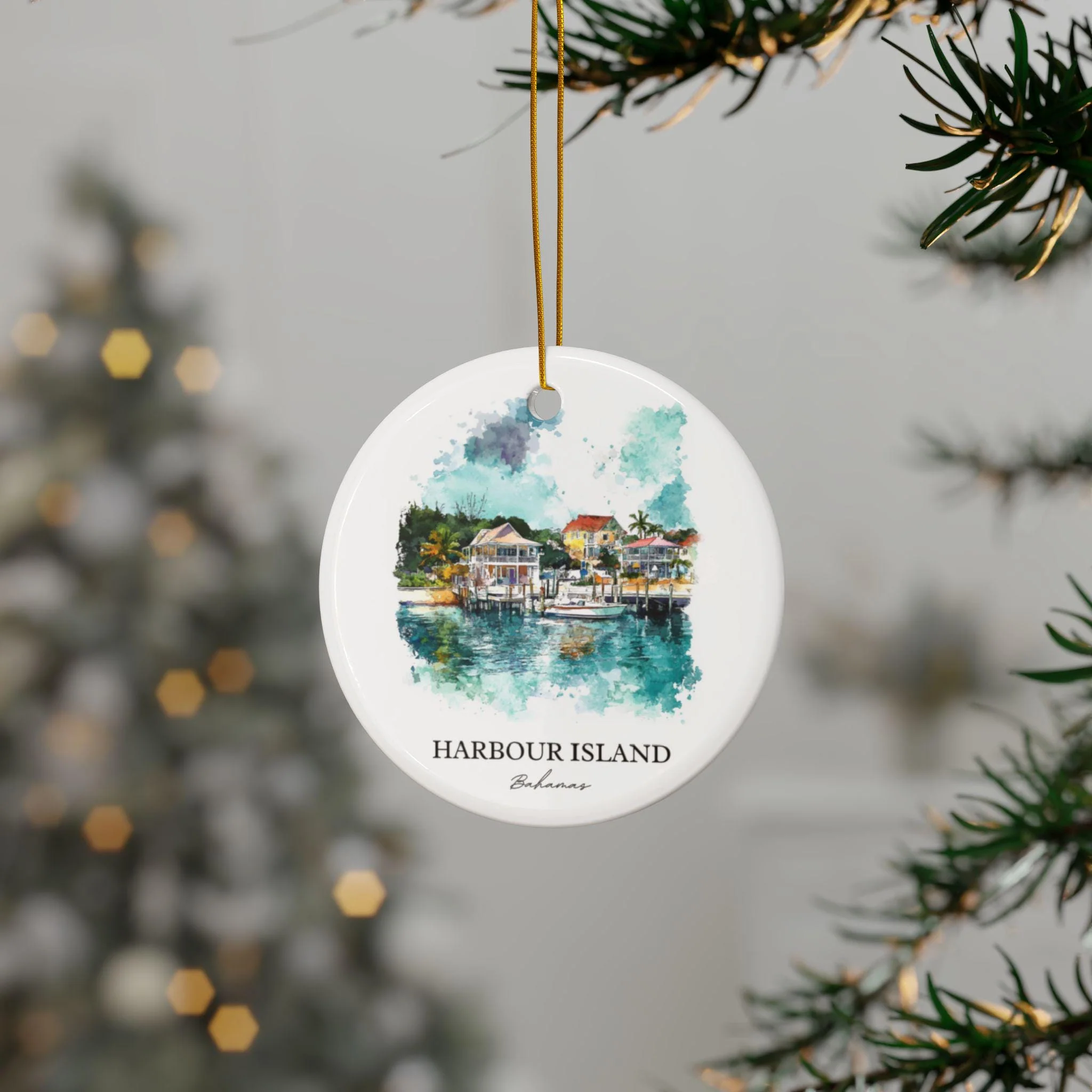 Harbour Island Ornament: Unique Harbour Island Souvenir, Bahamas Xmas Decor, and Authentic Harbour Island Gift - Image 3