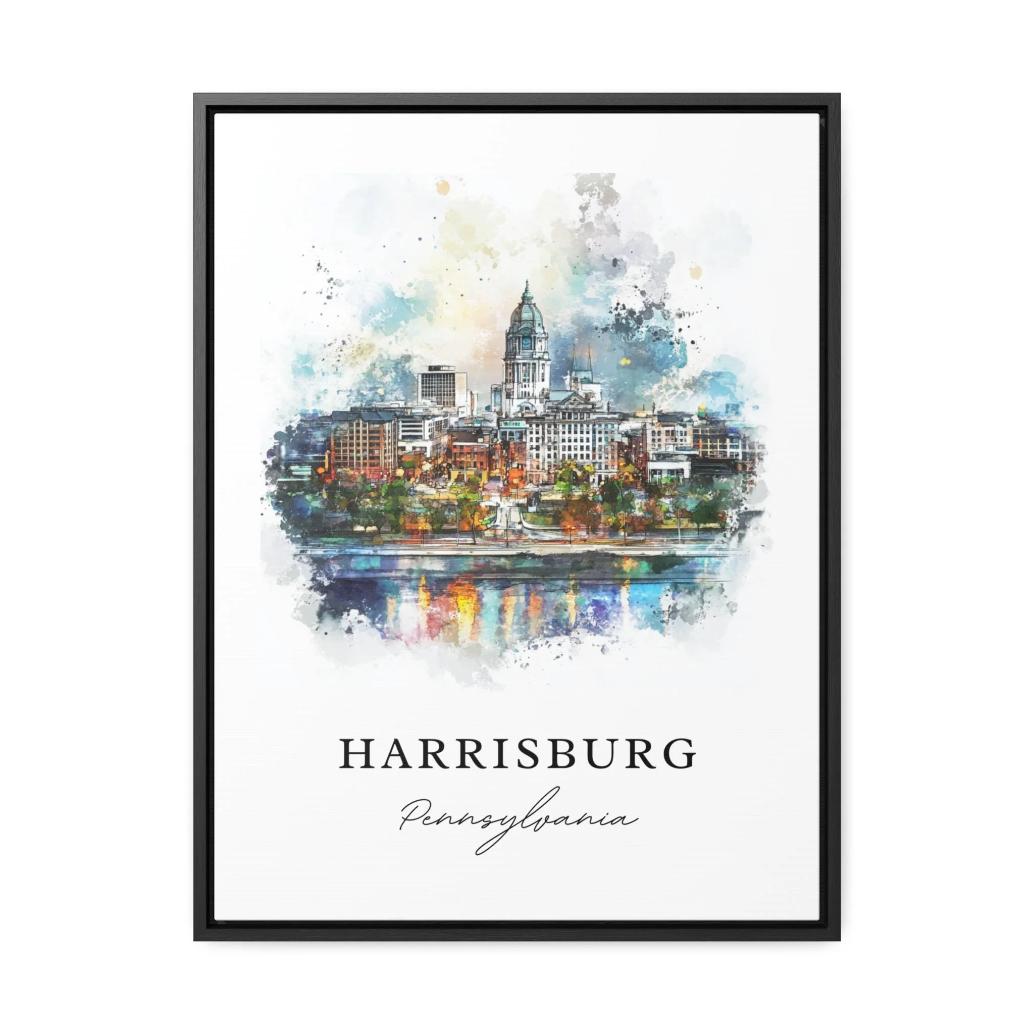 Harrisburg, Pennsylvania – Watercolor Art Print - Image 5