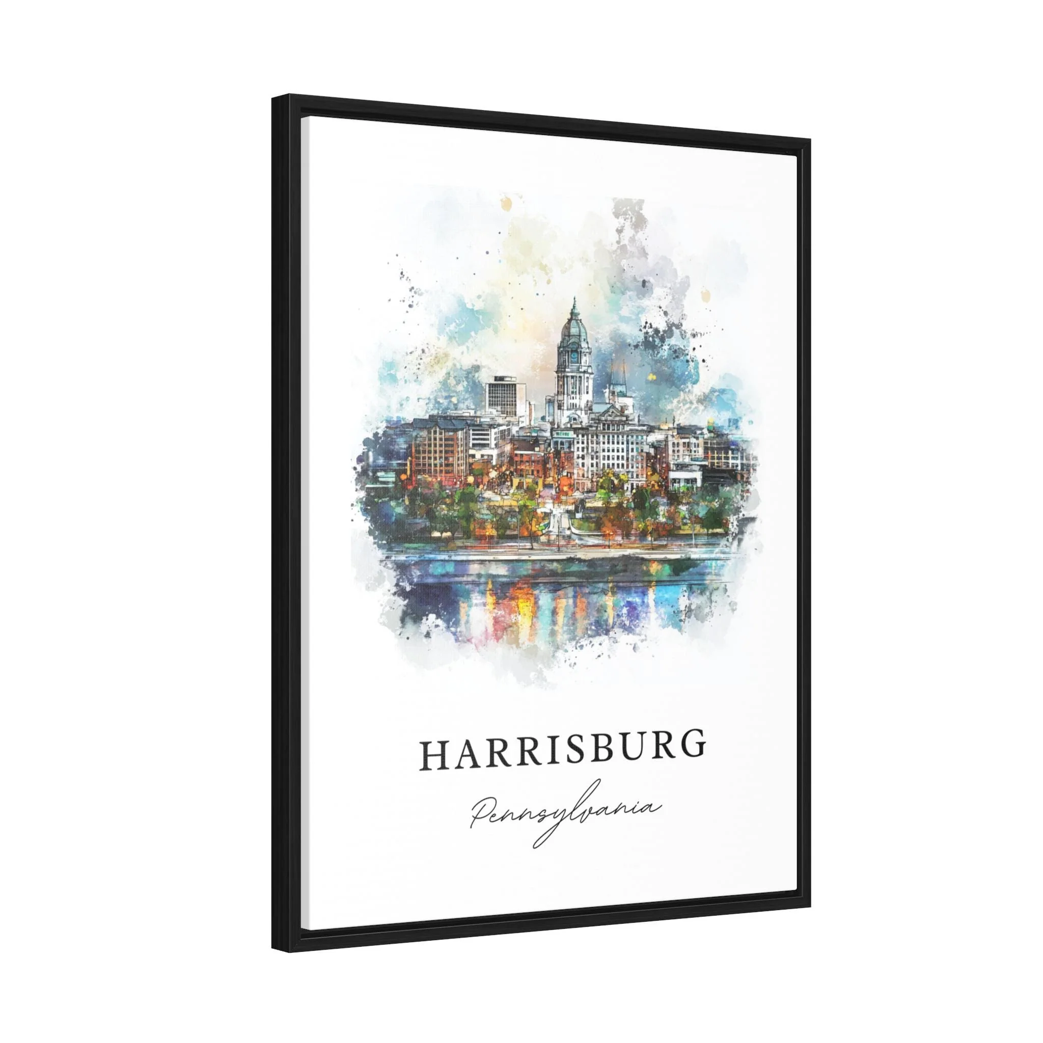 Harrisburg, Pennsylvania – Watercolor Art Print - Image 6