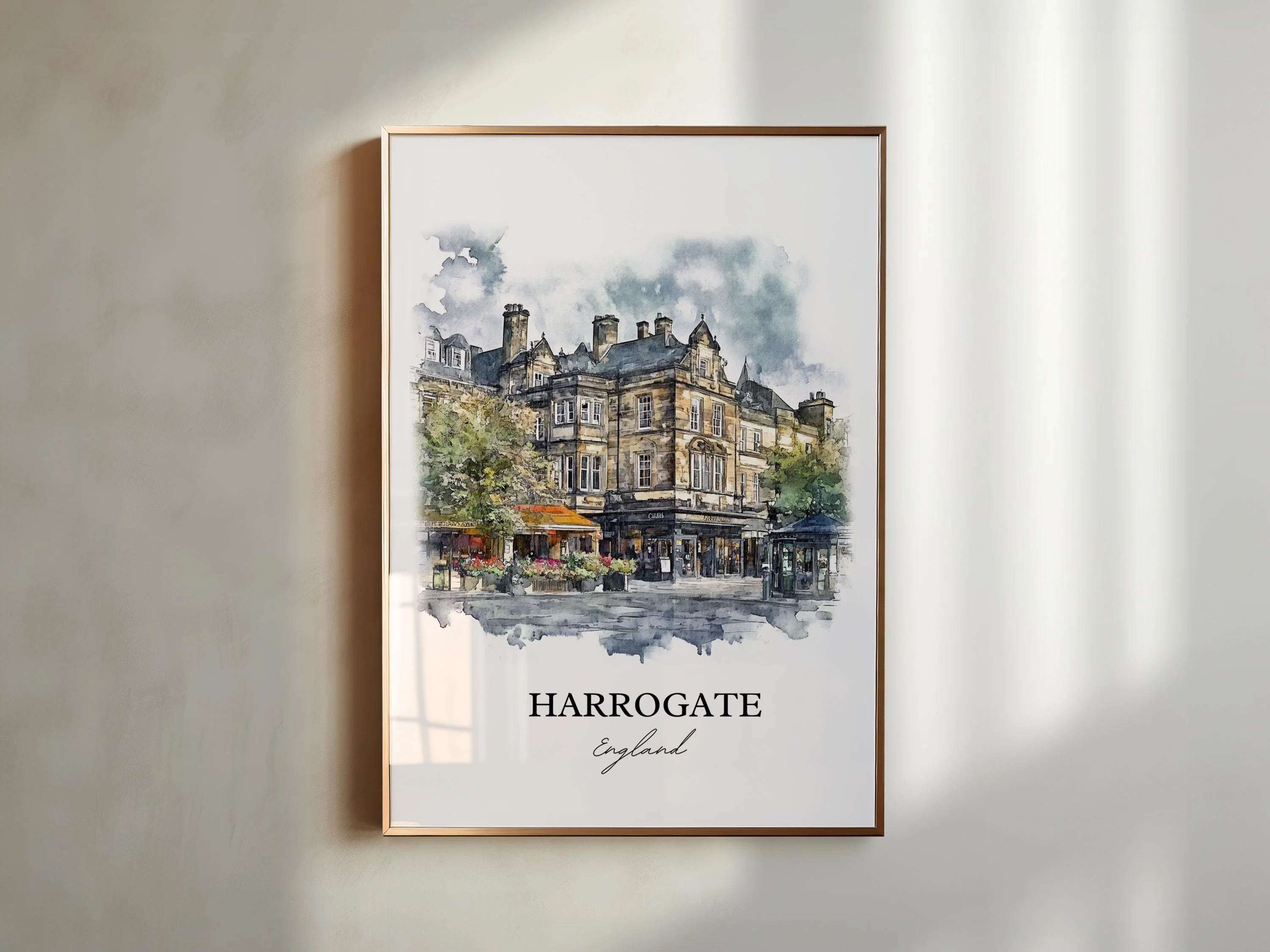 Harrogate, England – Watercolor Art Print - Image 4