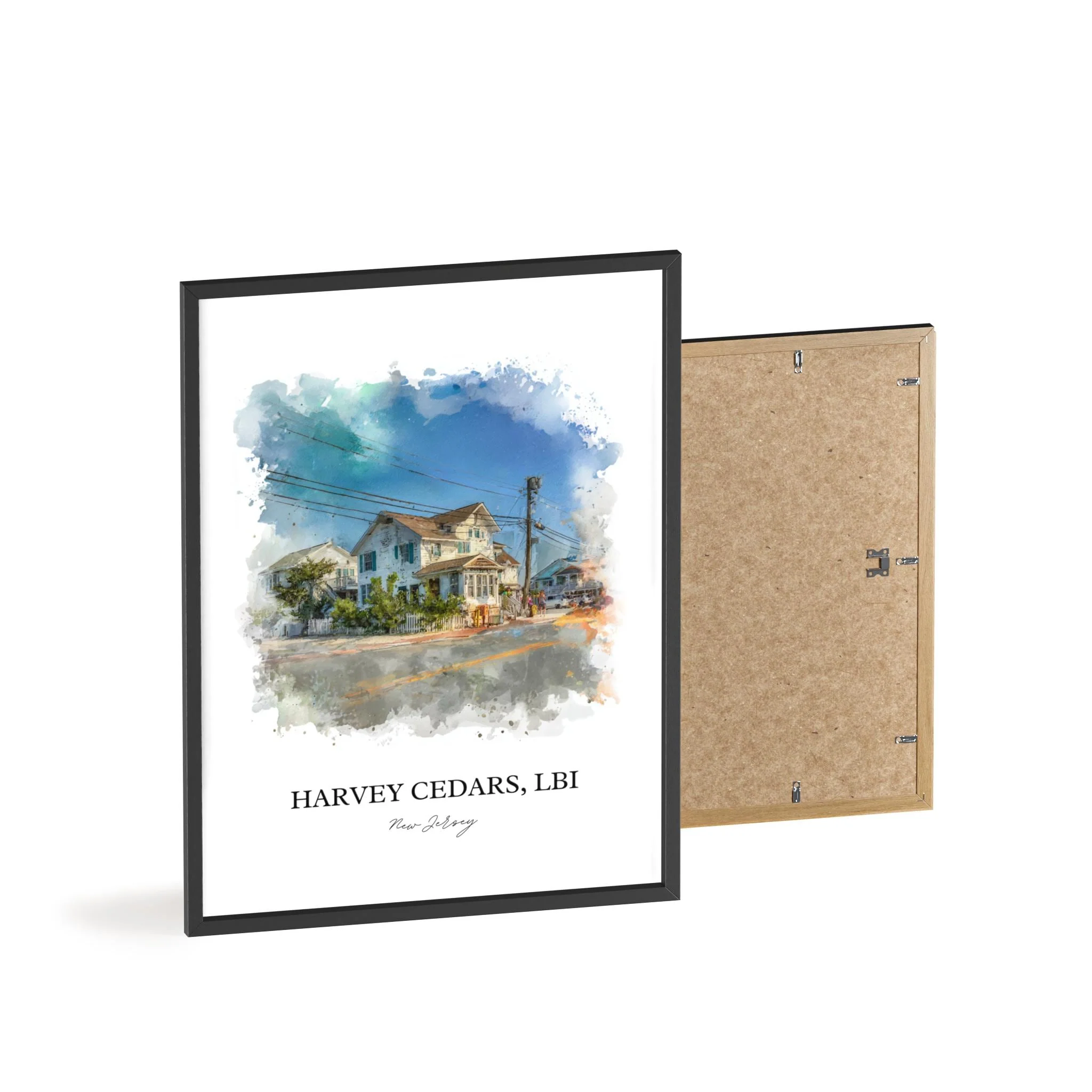 Harvey Cedars, NJ – Watercolor Art Print - Image 10