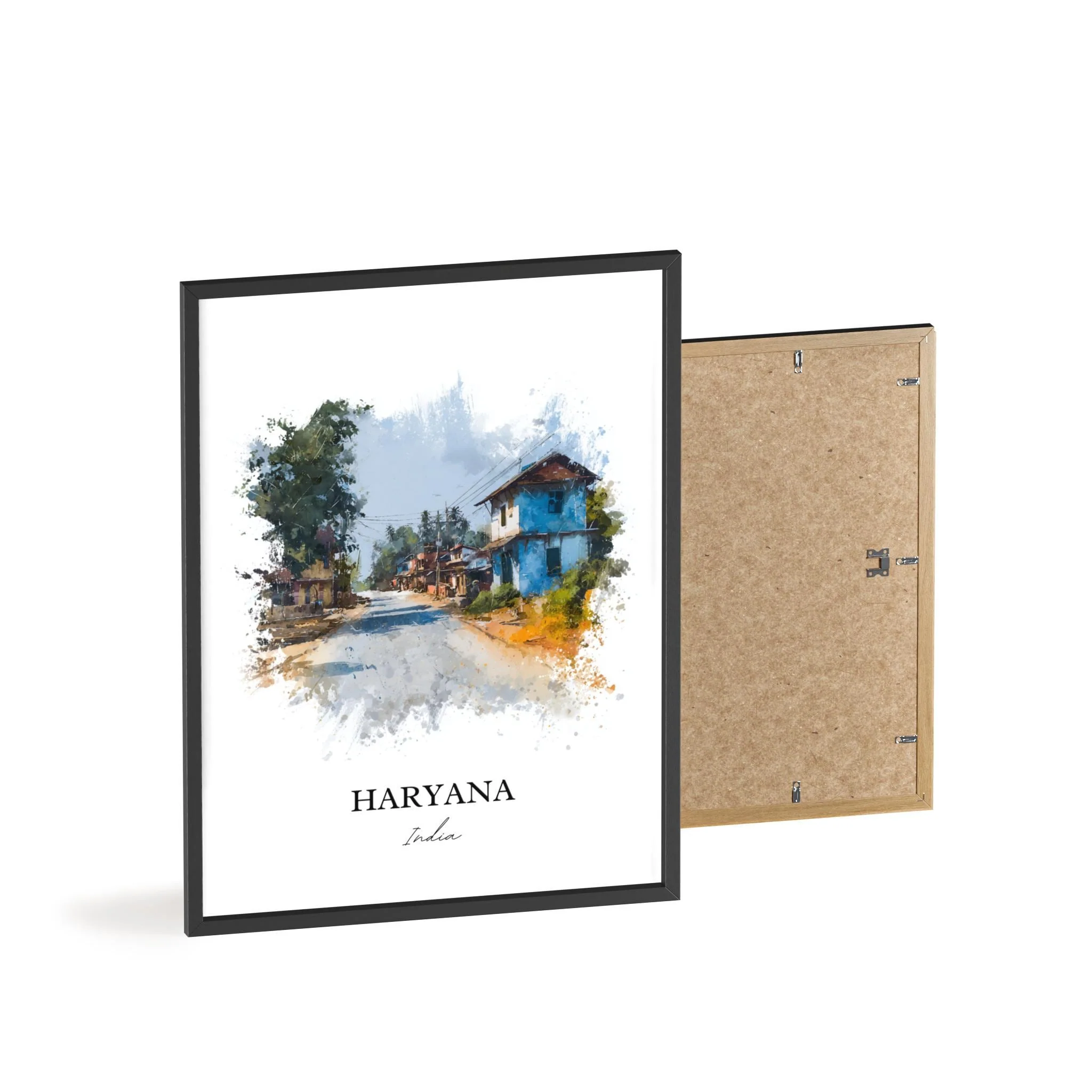 Haryana, India – Watercolor Art Print - Image 8