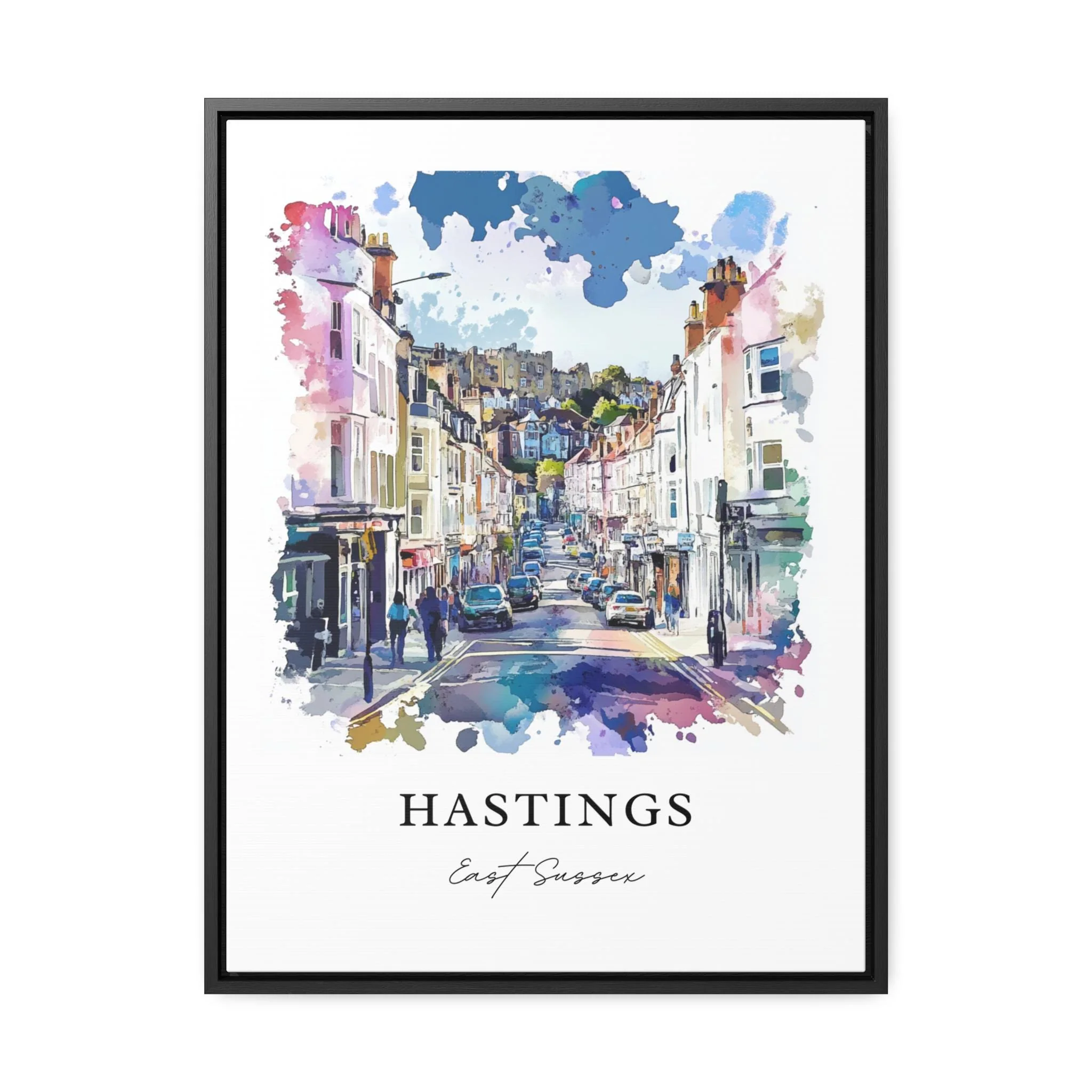 Hastings, UK – East Sussex Watercolor Art Print - Image 6