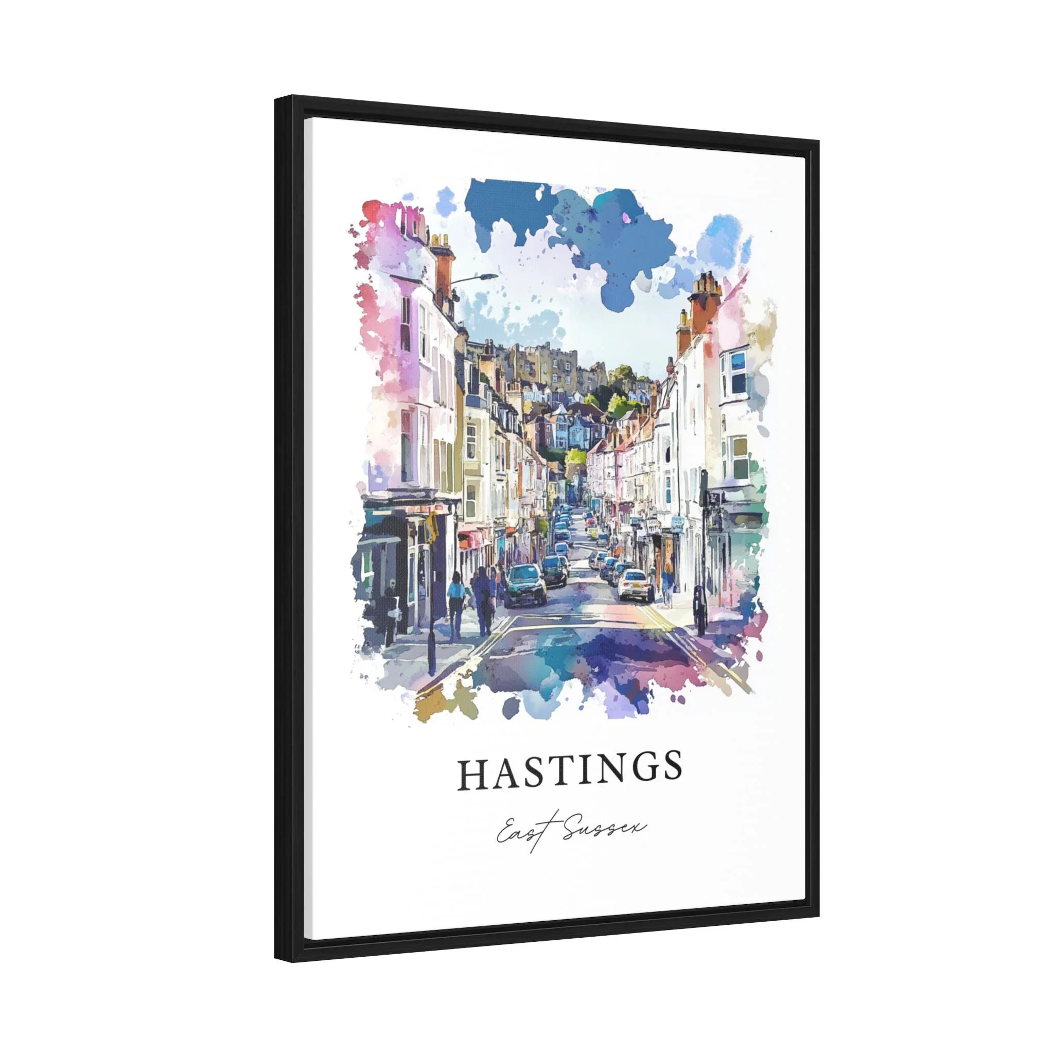 Hastings, UK – East Sussex Watercolor Art Print - Image 7