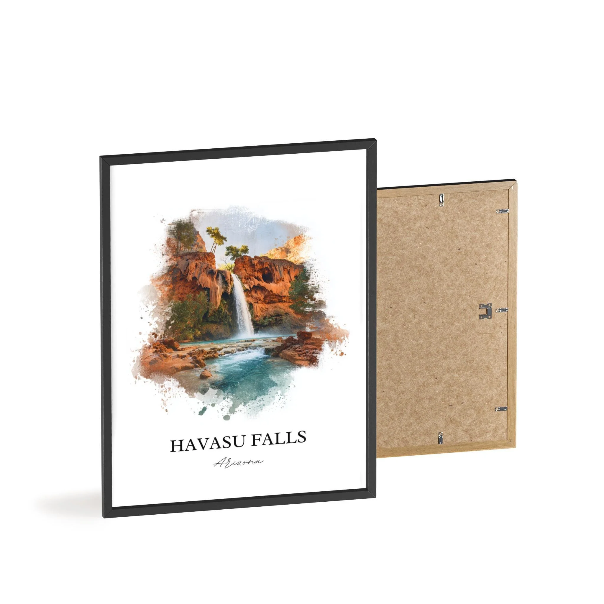 Havasu Falls, USA – Watercolor Art Print - Image 8