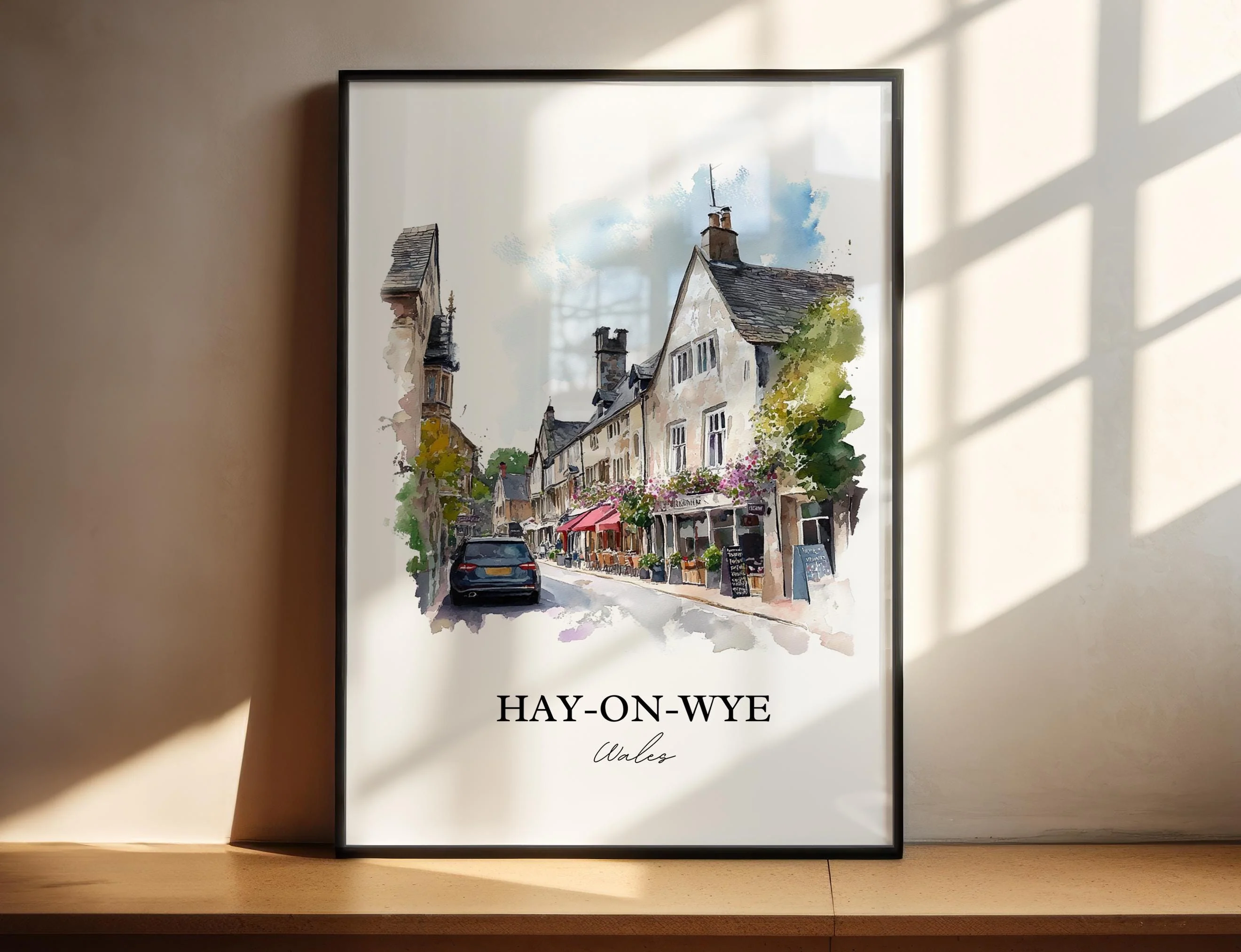 Hay-on-Wye, Wales – Watercolor Art Print