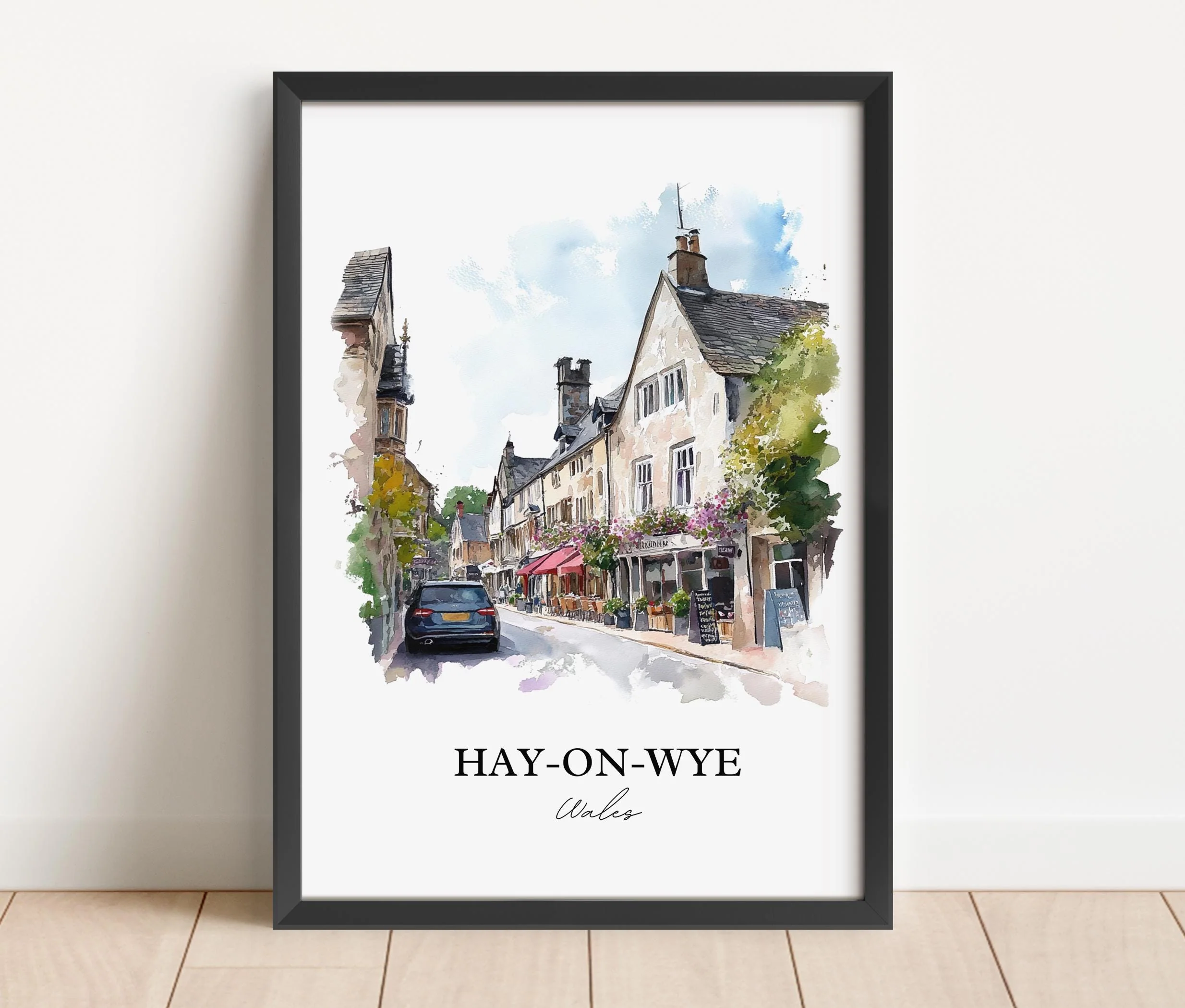Hay-on-Wye, Wales – Watercolor Art Print - Image 6