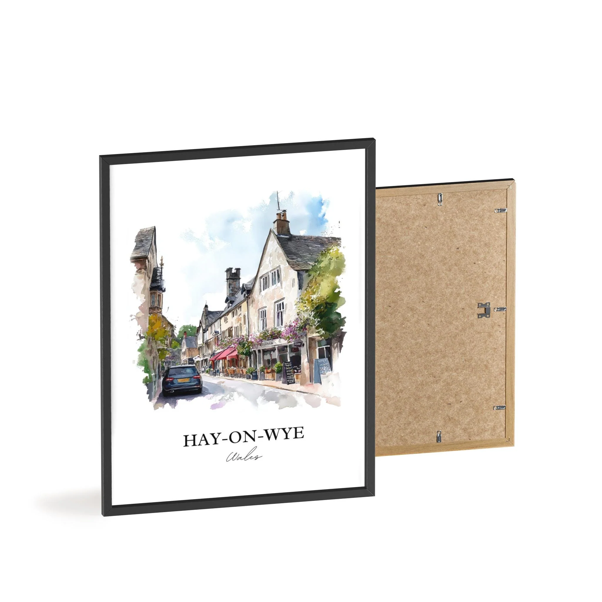Hay-on-Wye, Wales – Watercolor Art Print - Image 8
