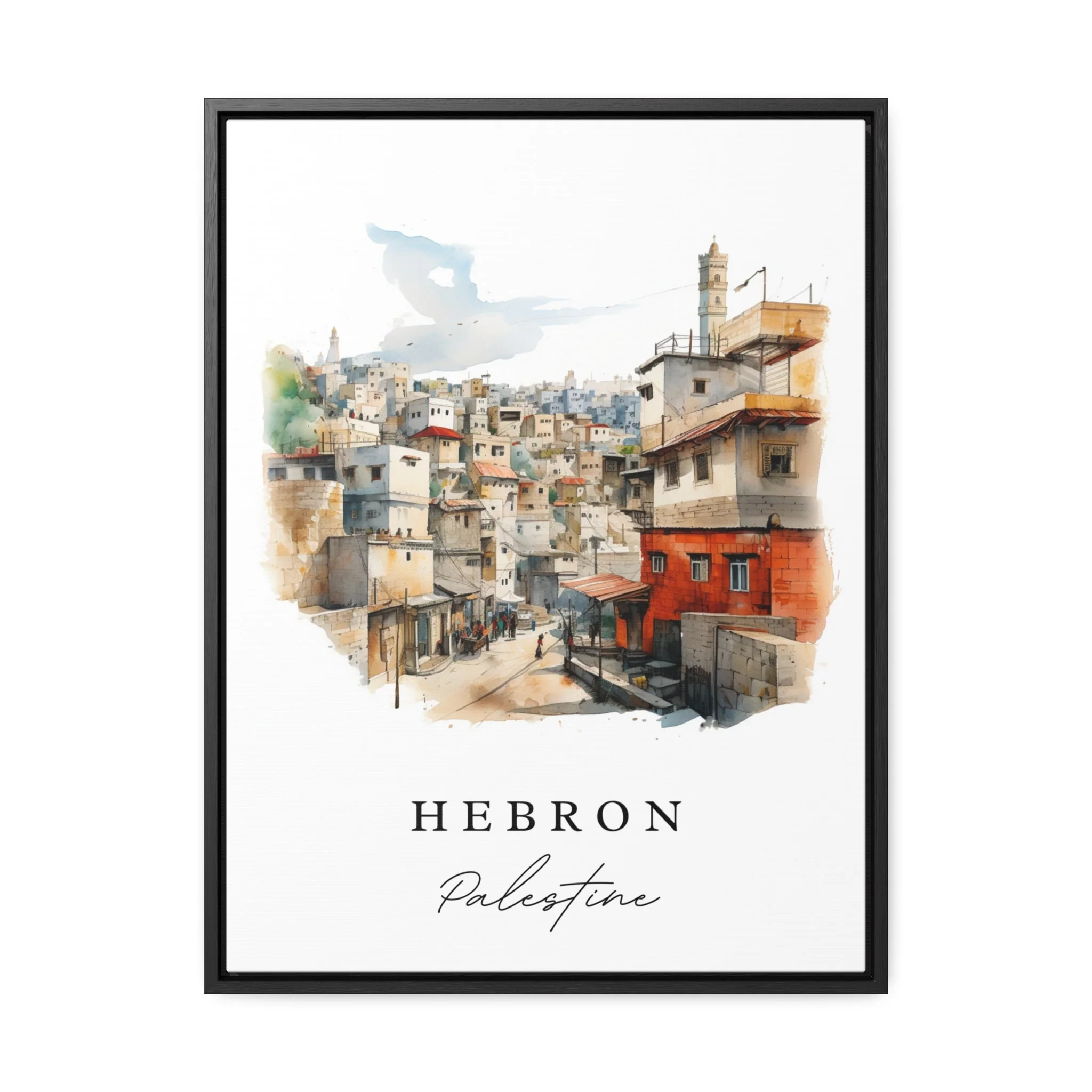 Hebron, Palestine – Watercolor Art Print - Image 6