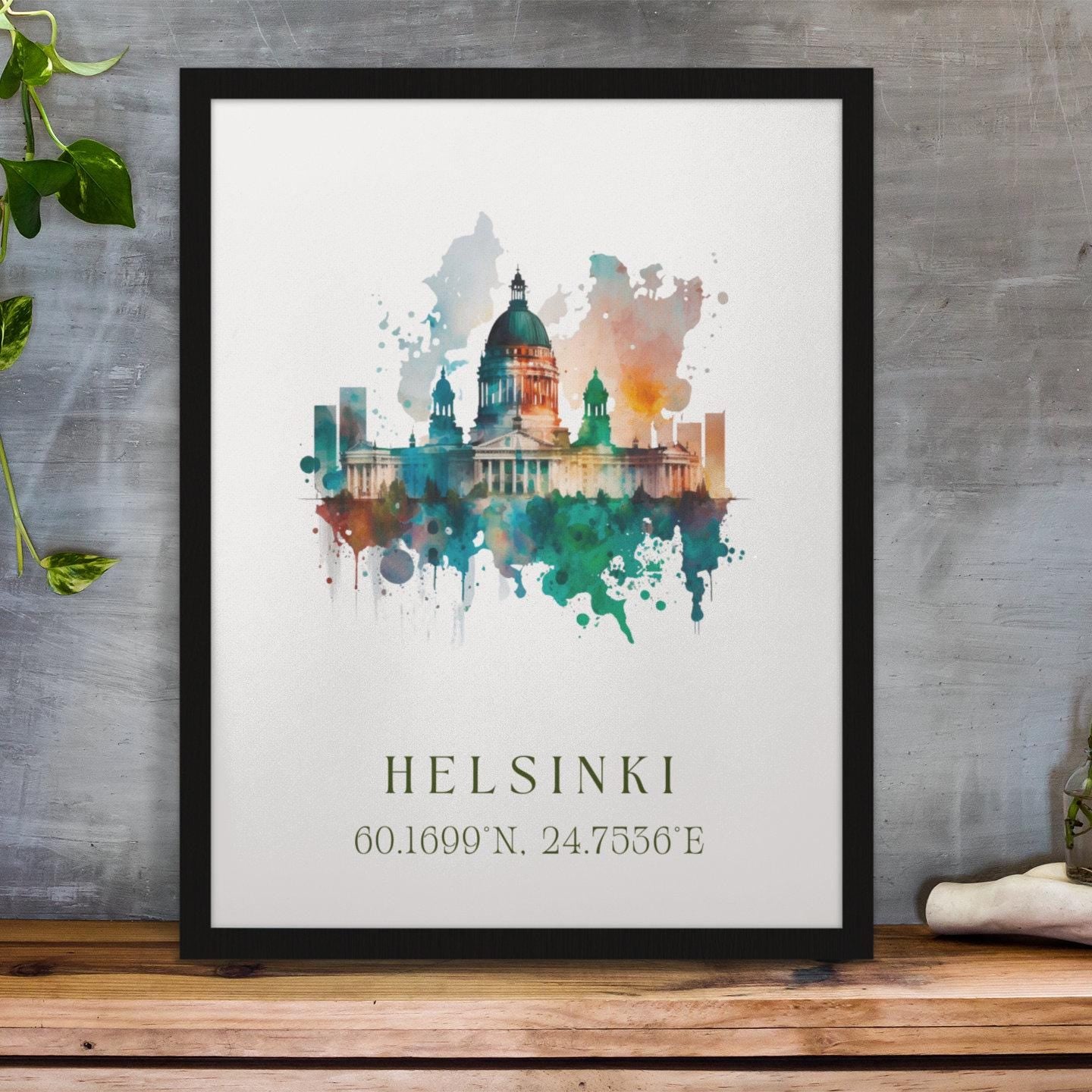 Helsinki, Finland – Watercolor Art Print - Image 5