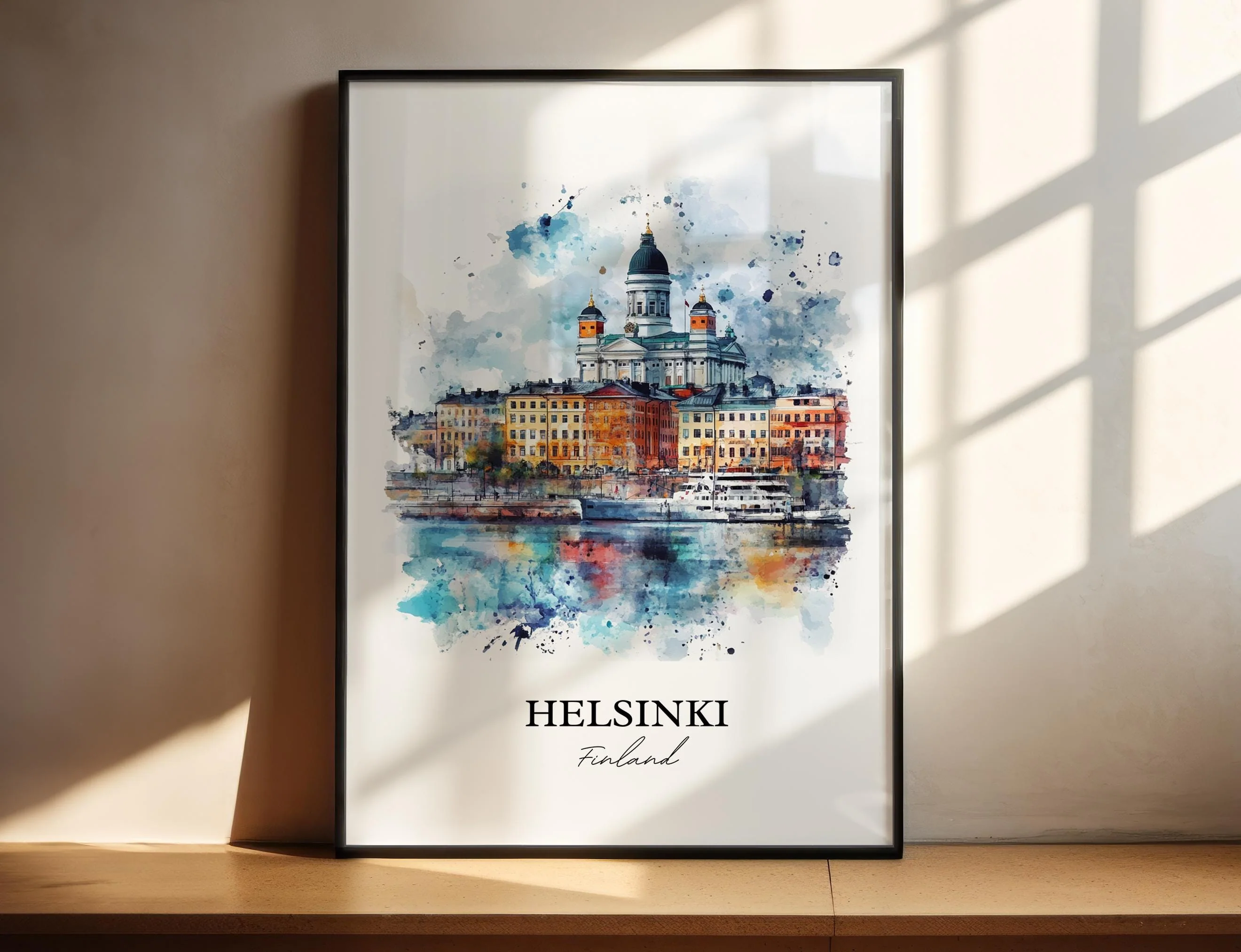 Helsinki, Finland – Watercolor Art Print
