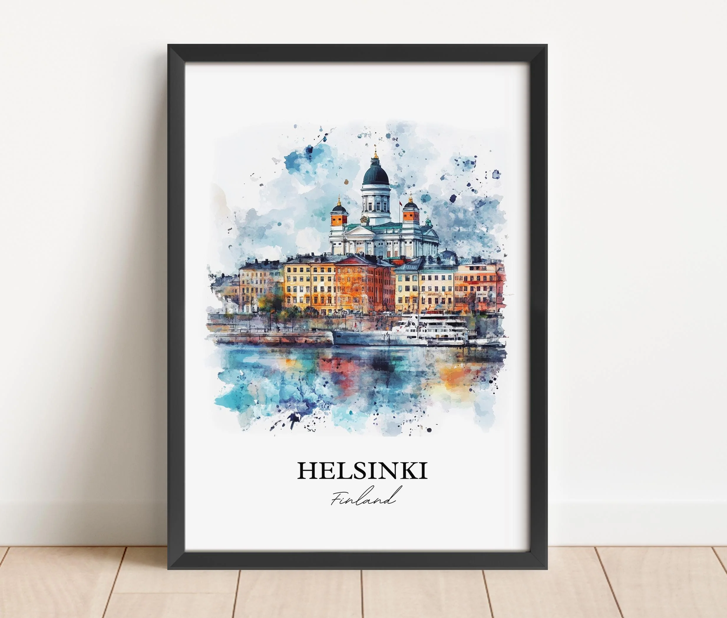 Helsinki, Finland – Watercolor Art Print - Image 3