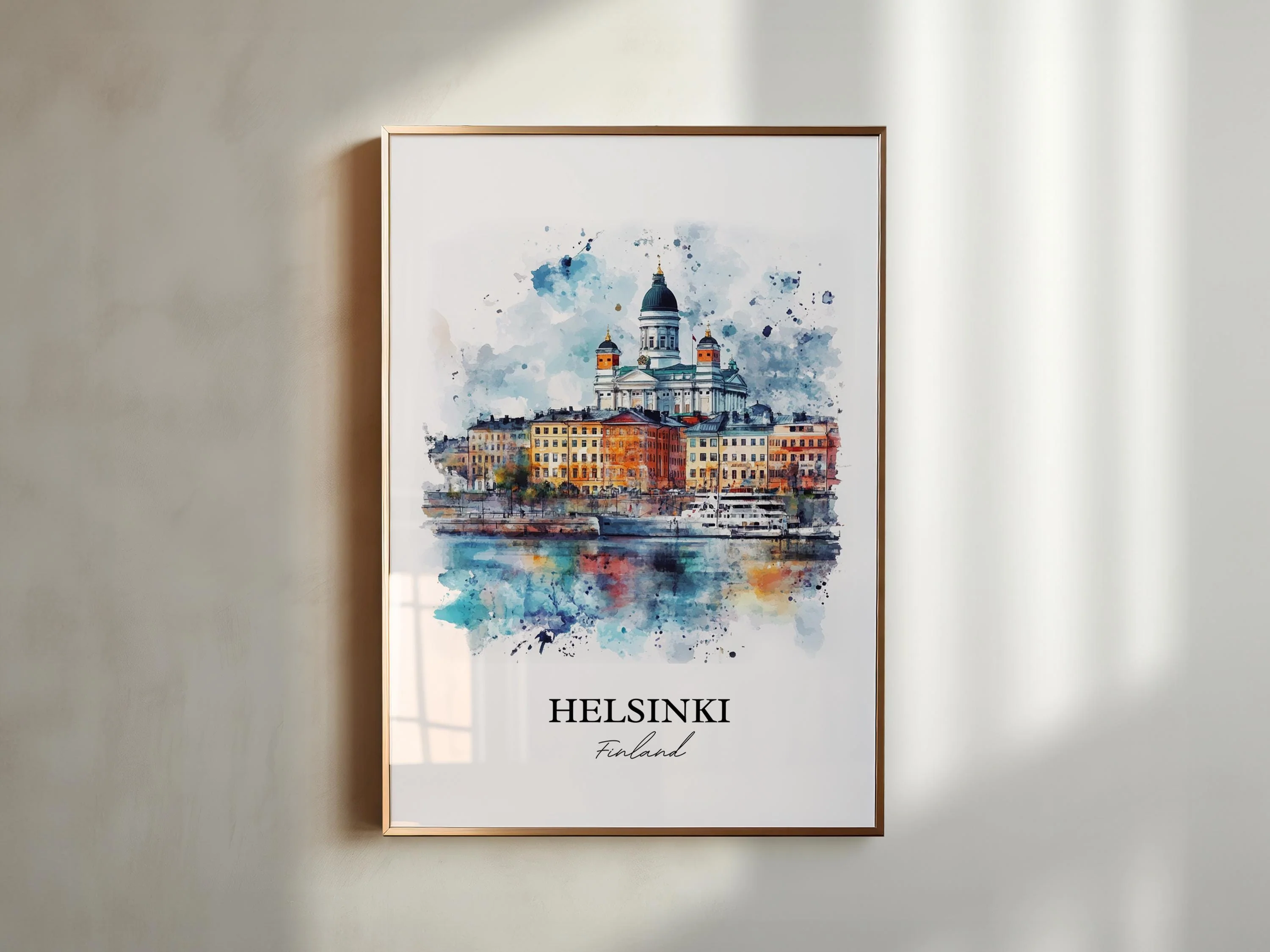 Helsinki, Finland – Watercolor Art Print - Image 4