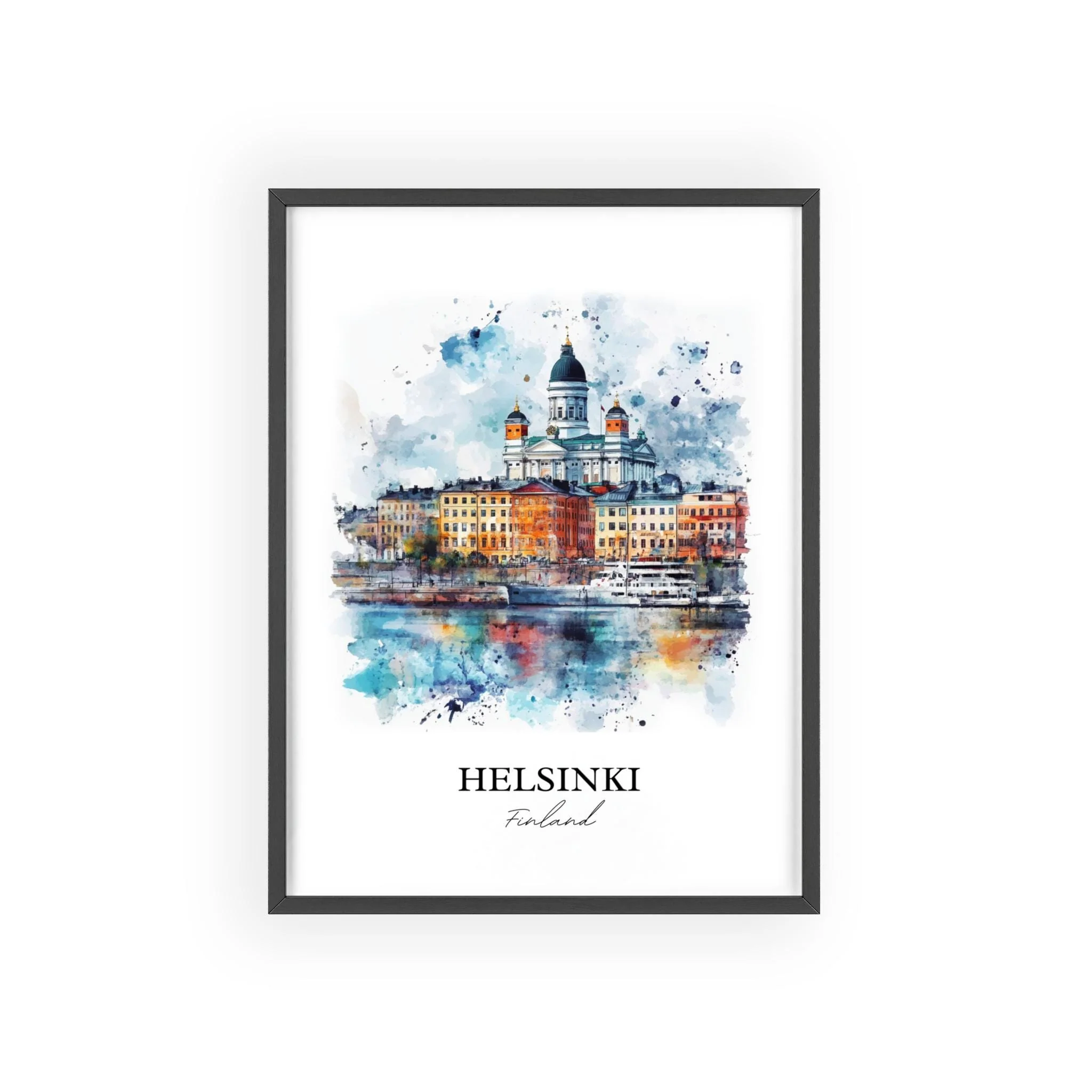Helsinki, Finland – Watercolor Art Print - Image 7