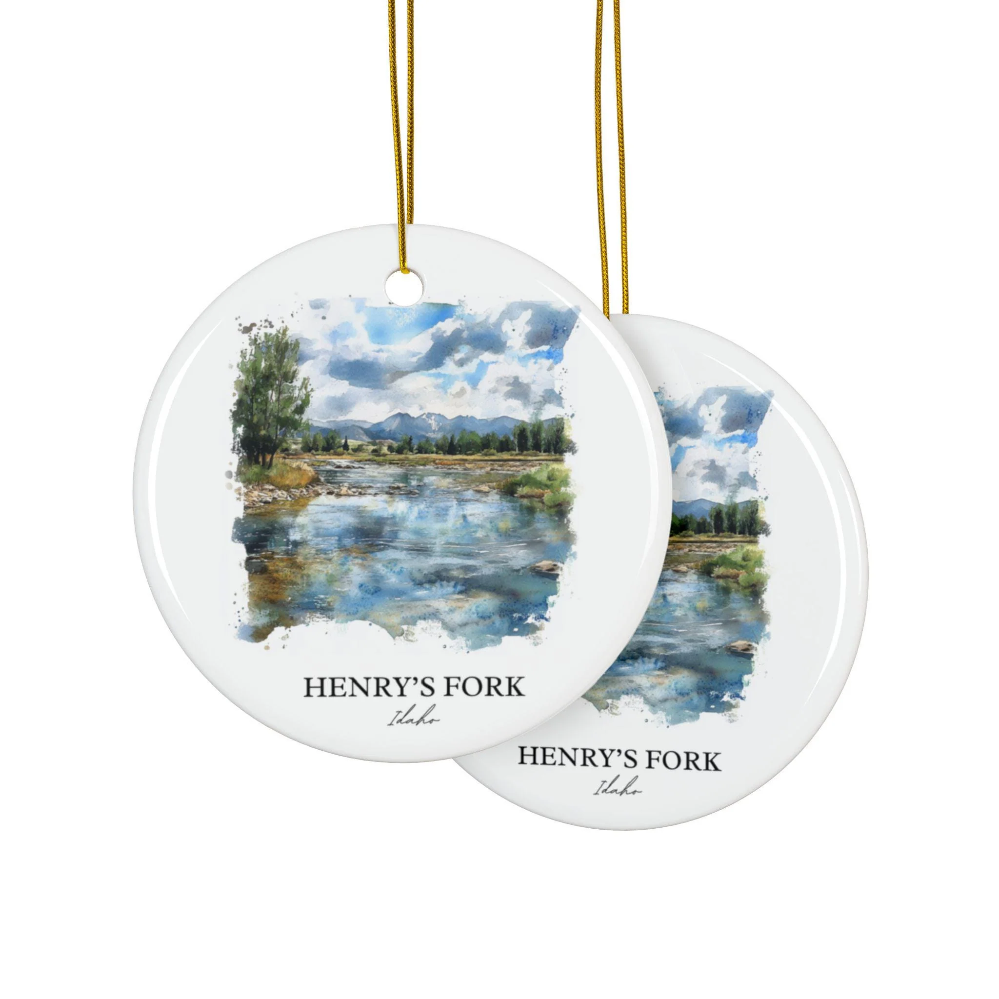 Henry's Fork Ornament: Unique Henry's Fork Souvenir, Idaho Xmas Decor, and Authentic Idaho Gift - Image 2