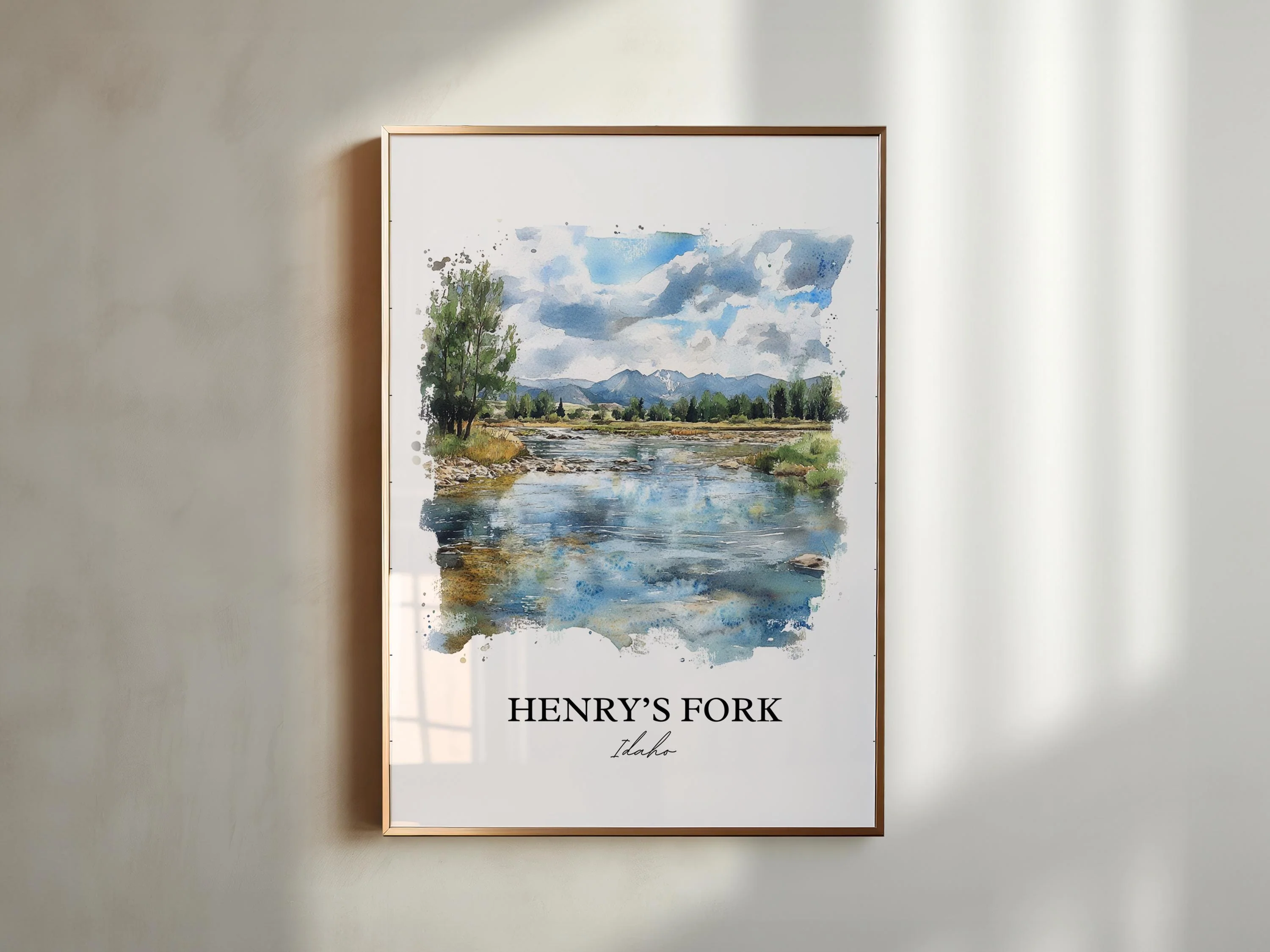 Henry's Fork, USA – Watercolor Art Print - Image 3