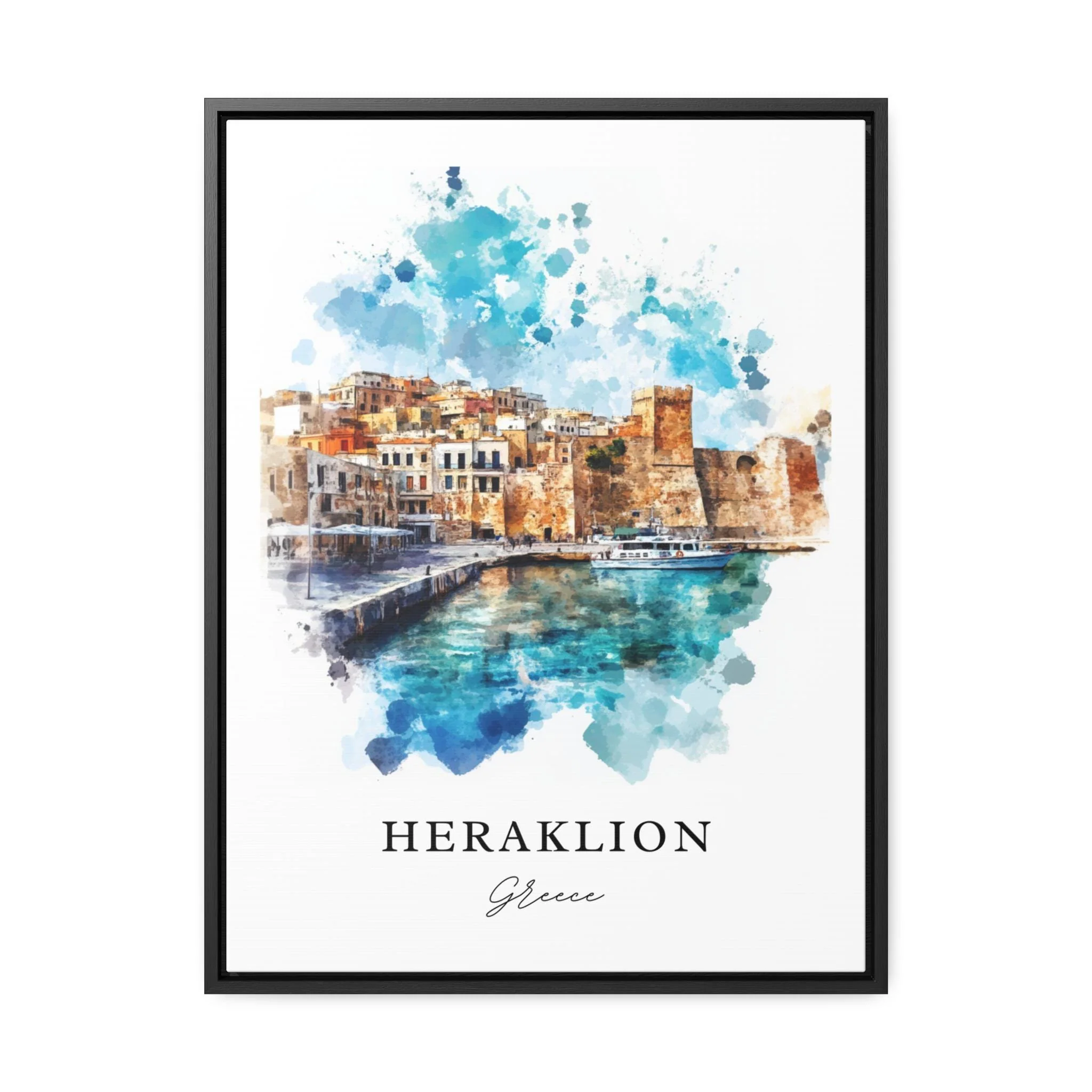 Heraklion, Greece – Watercolor Art Print - Image 5