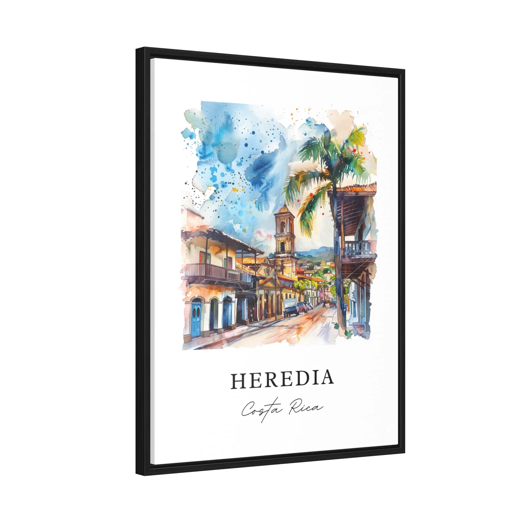 Heredia, Costa Rica – Watercolor Art Print - Image 6