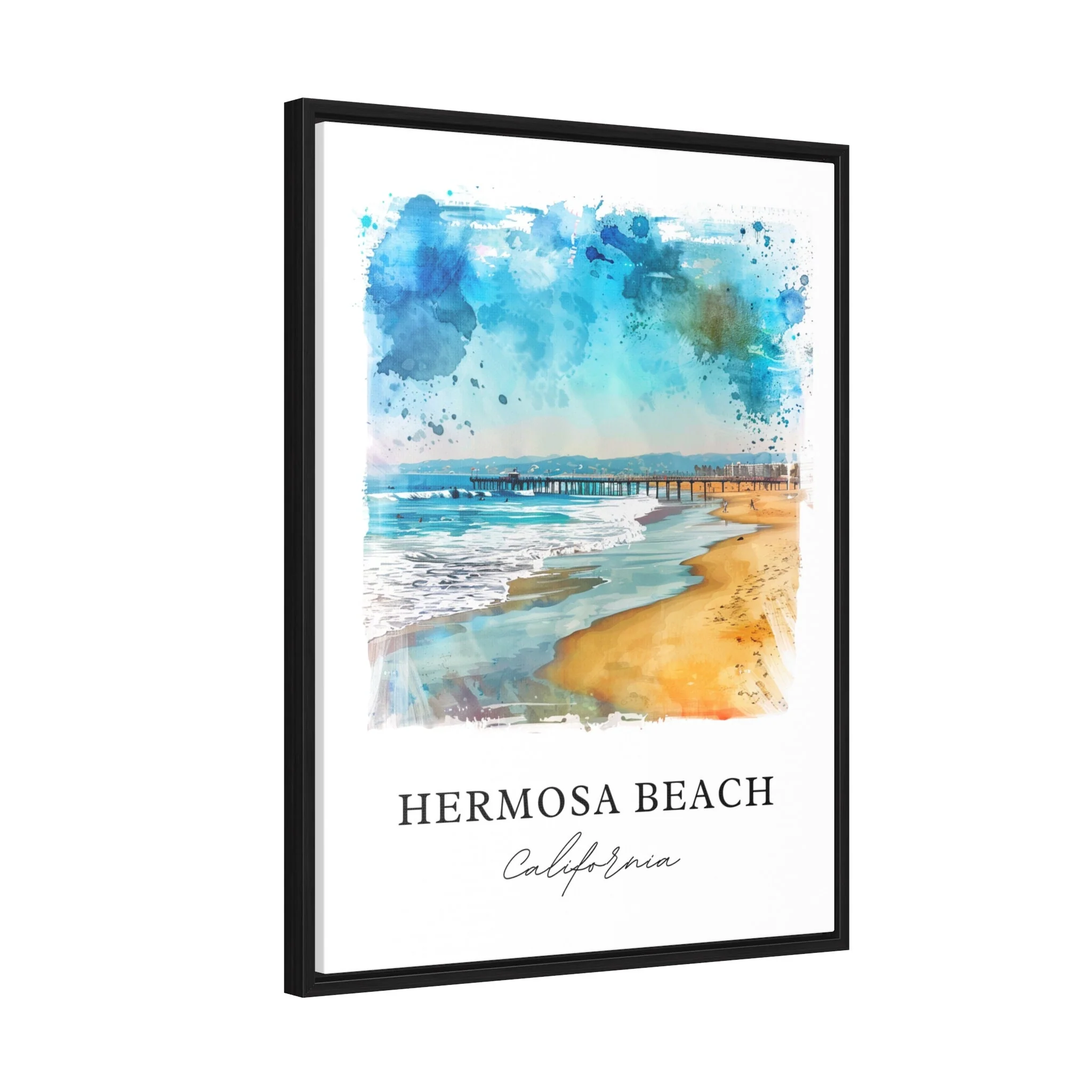 Hermosa Beach, USA – Watercolor Art Print - Image 6