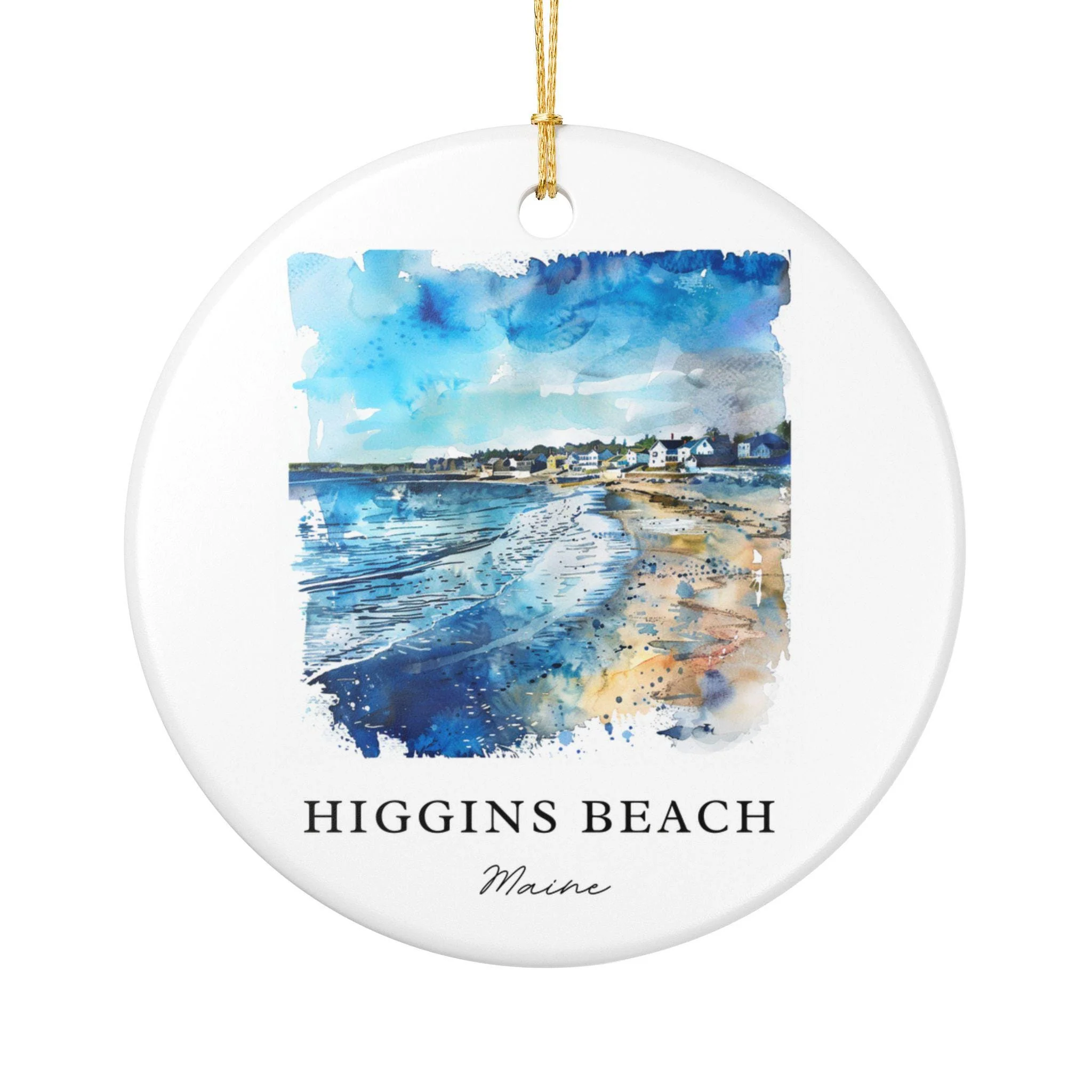Higgins Beach Ornament: Unique Higgins Beach Souvenir, Higgins Beach ME Xmas Decor, and Authentic Maine Gift - Image 2