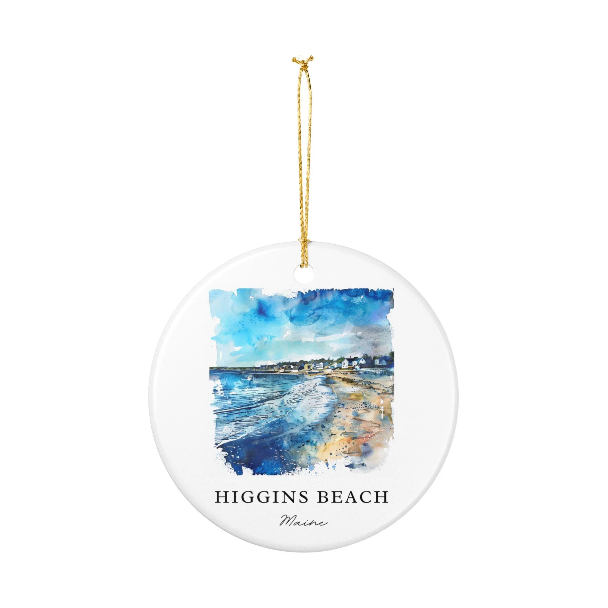 Higgins Beach Ornament: Unique Higgins Beach Souvenir, Higgins Beach ME Xmas Decor, and Authentic Maine Gift - Image 3