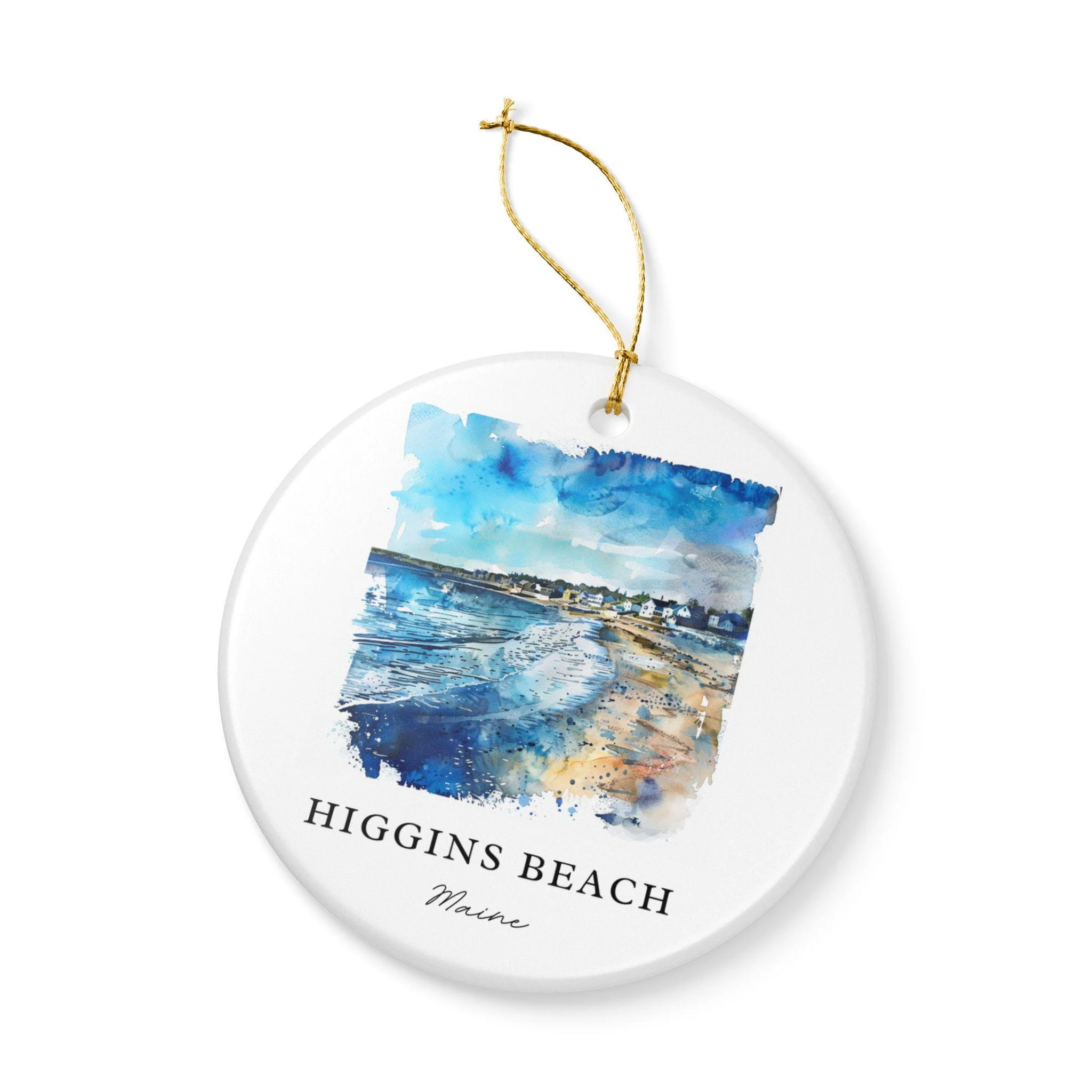 Higgins Beach Ornament: Unique Higgins Beach Souvenir, Higgins Beach ME Xmas Decor, and Authentic Maine Gift - Image 4