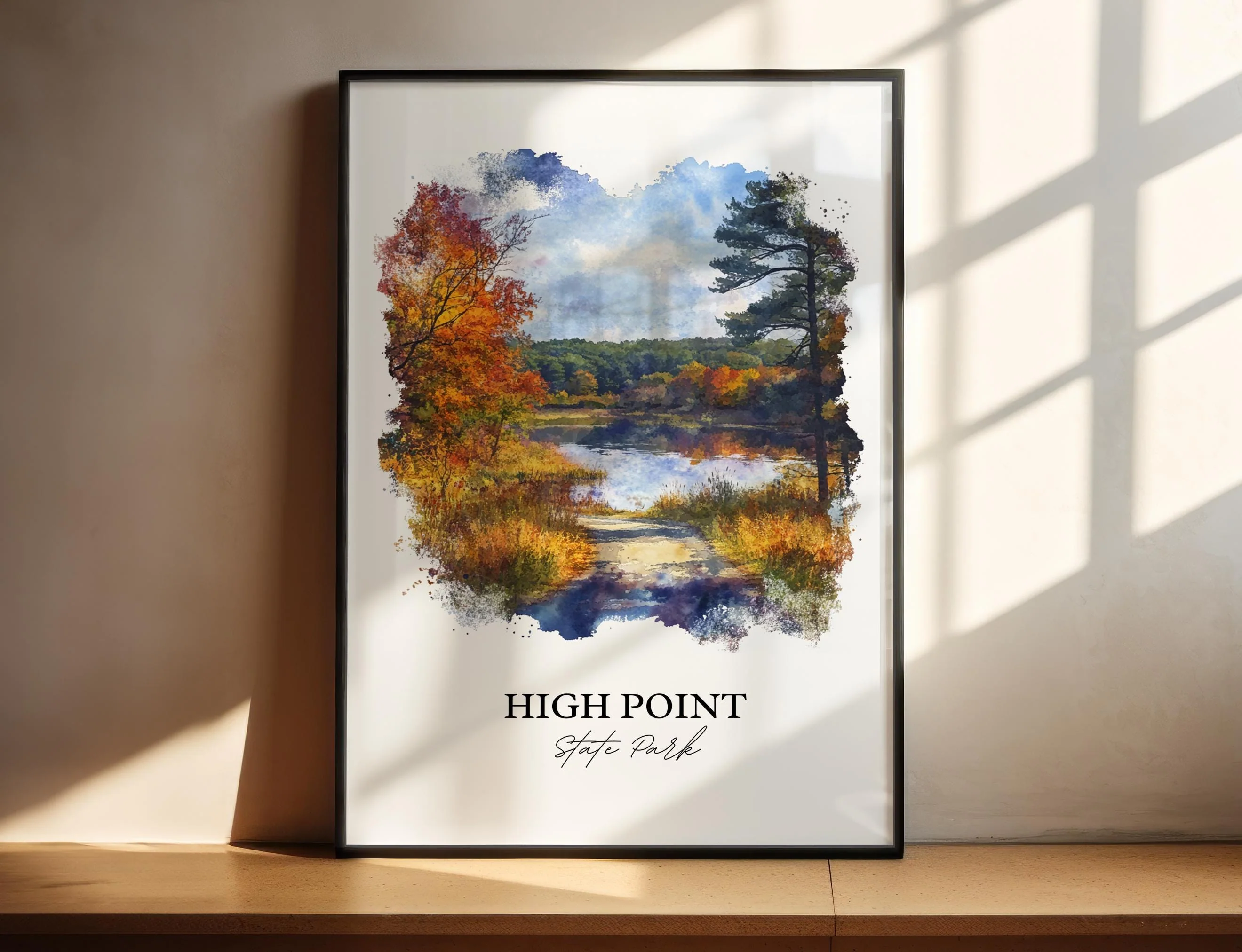 High Point State Park, USA – Watercolor Art Print