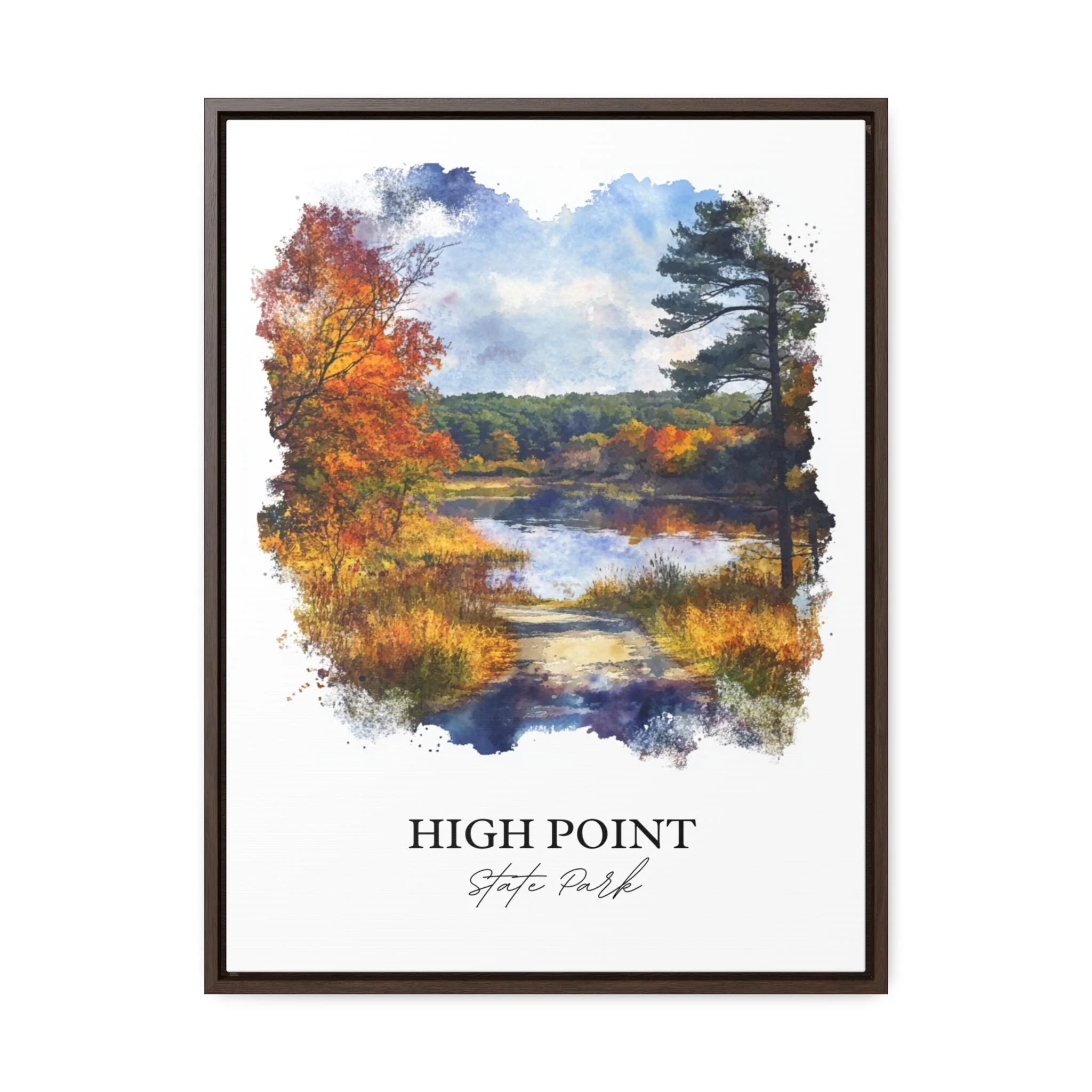 High Point State Park, USA – Watercolor Art Print - Image 7