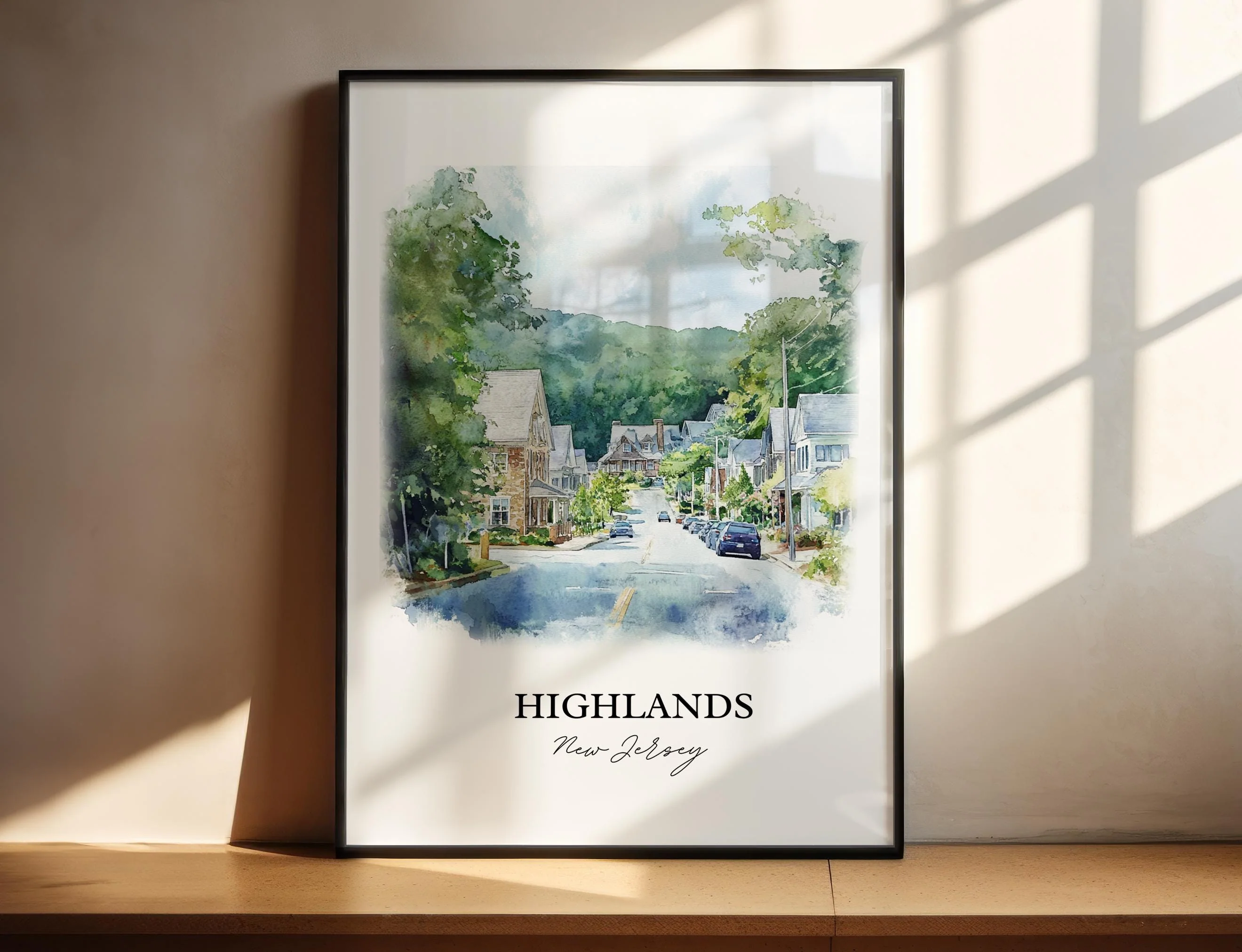 Highlands, North Carolina – Watercolor Art Print