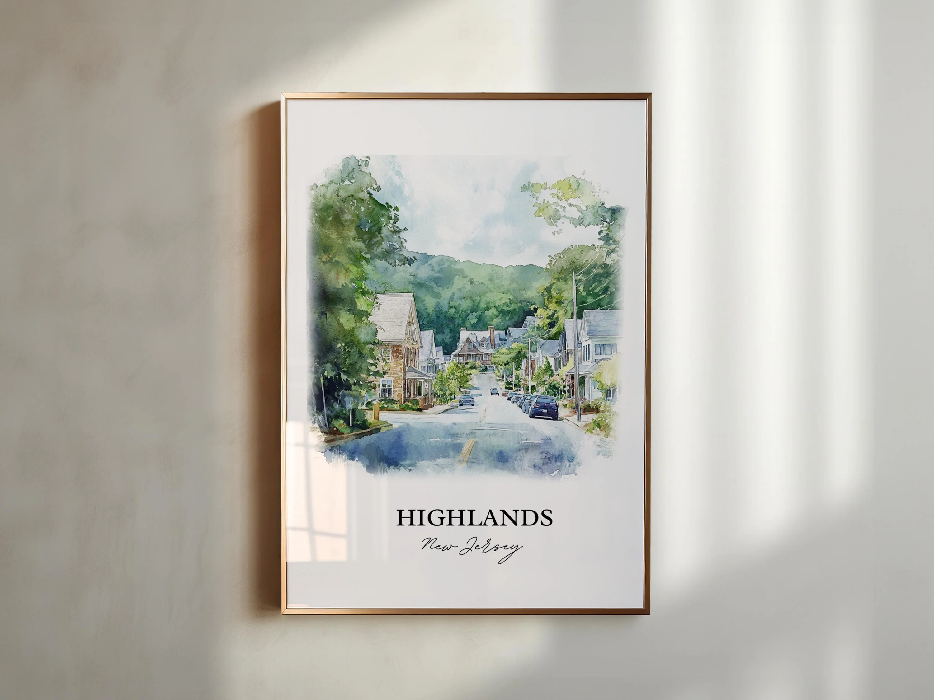 Highlands, North Carolina – Watercolor Art Print - Image 3