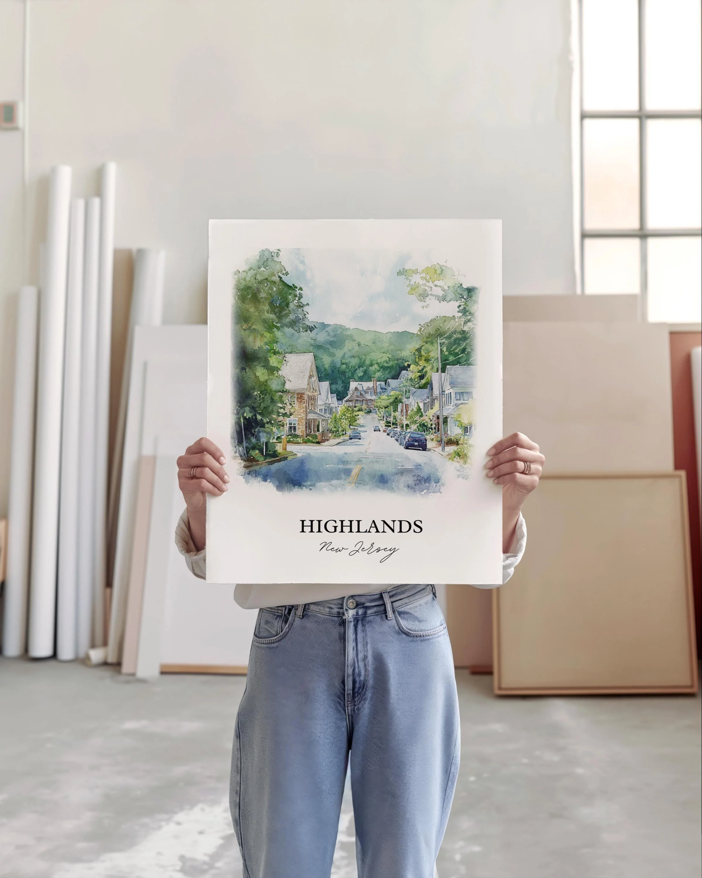 Highlands, North Carolina – Watercolor Art Print - Image 4