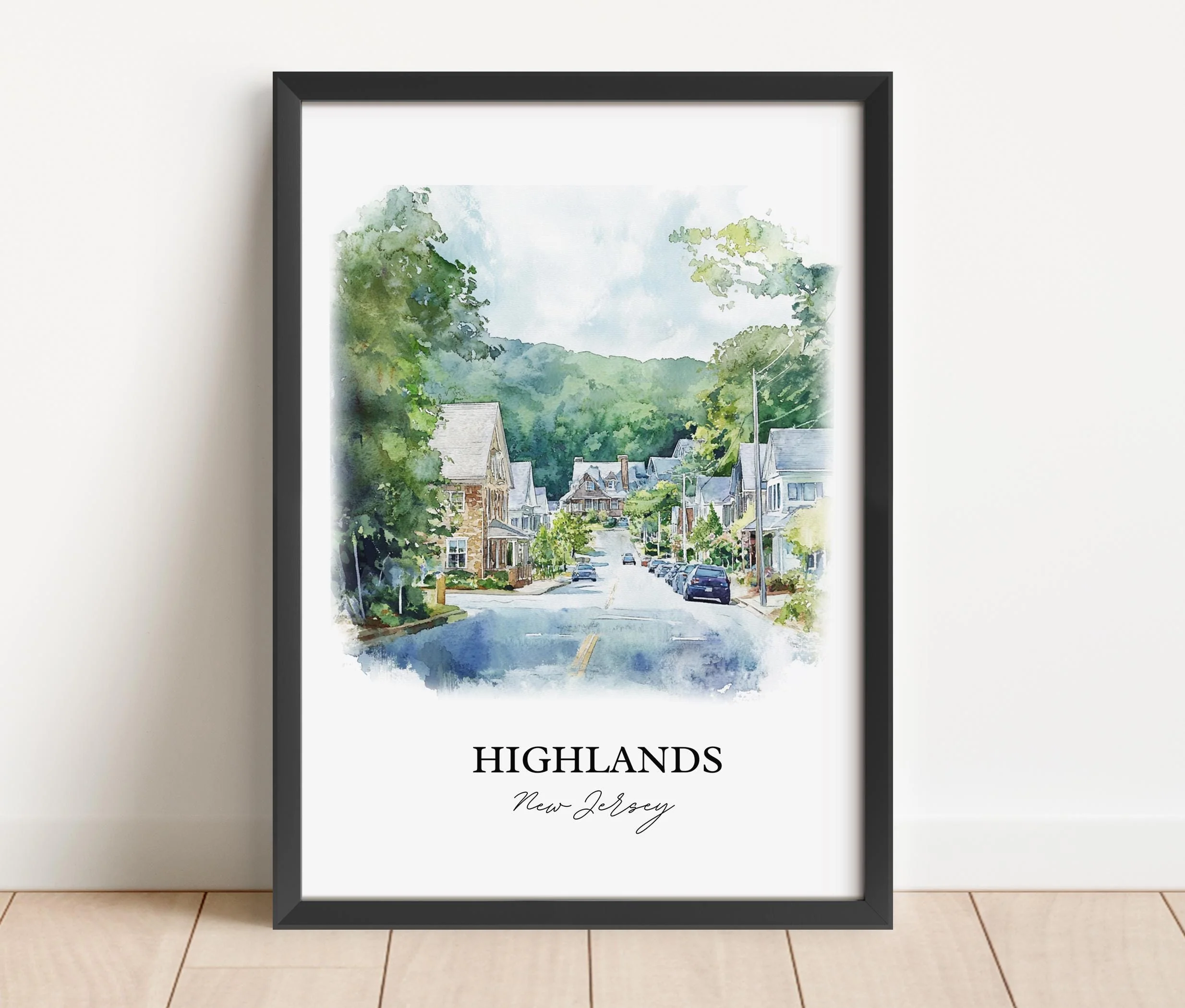 Highlands, North Carolina – Watercolor Art Print - Image 6