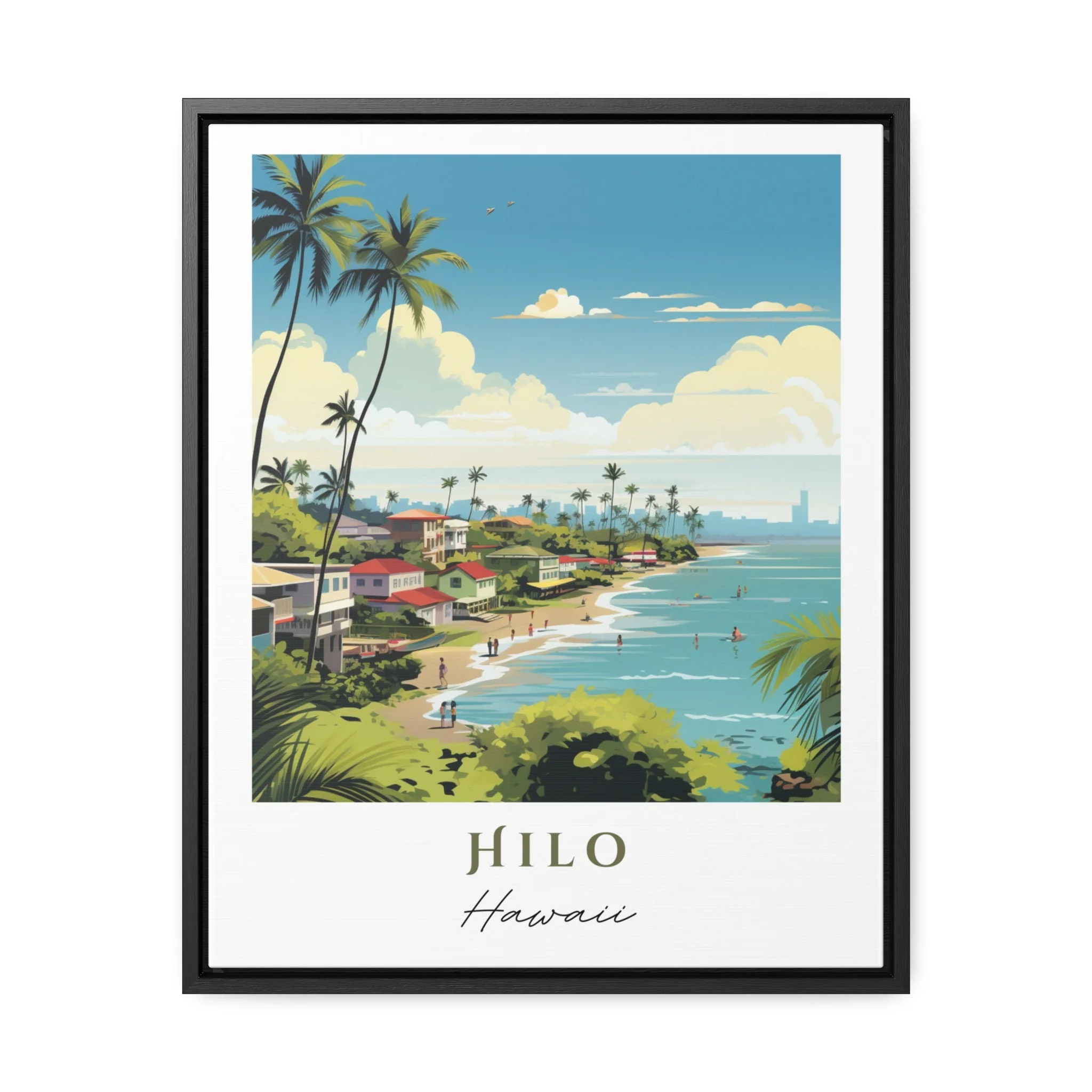 Hilo, Hawaii Watercolor Art Print - Image 6