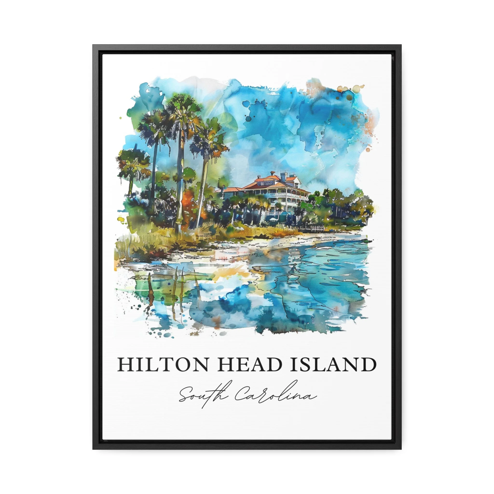 Hilton Head Island, South Carolina – Watercolor Art Print - Image 5