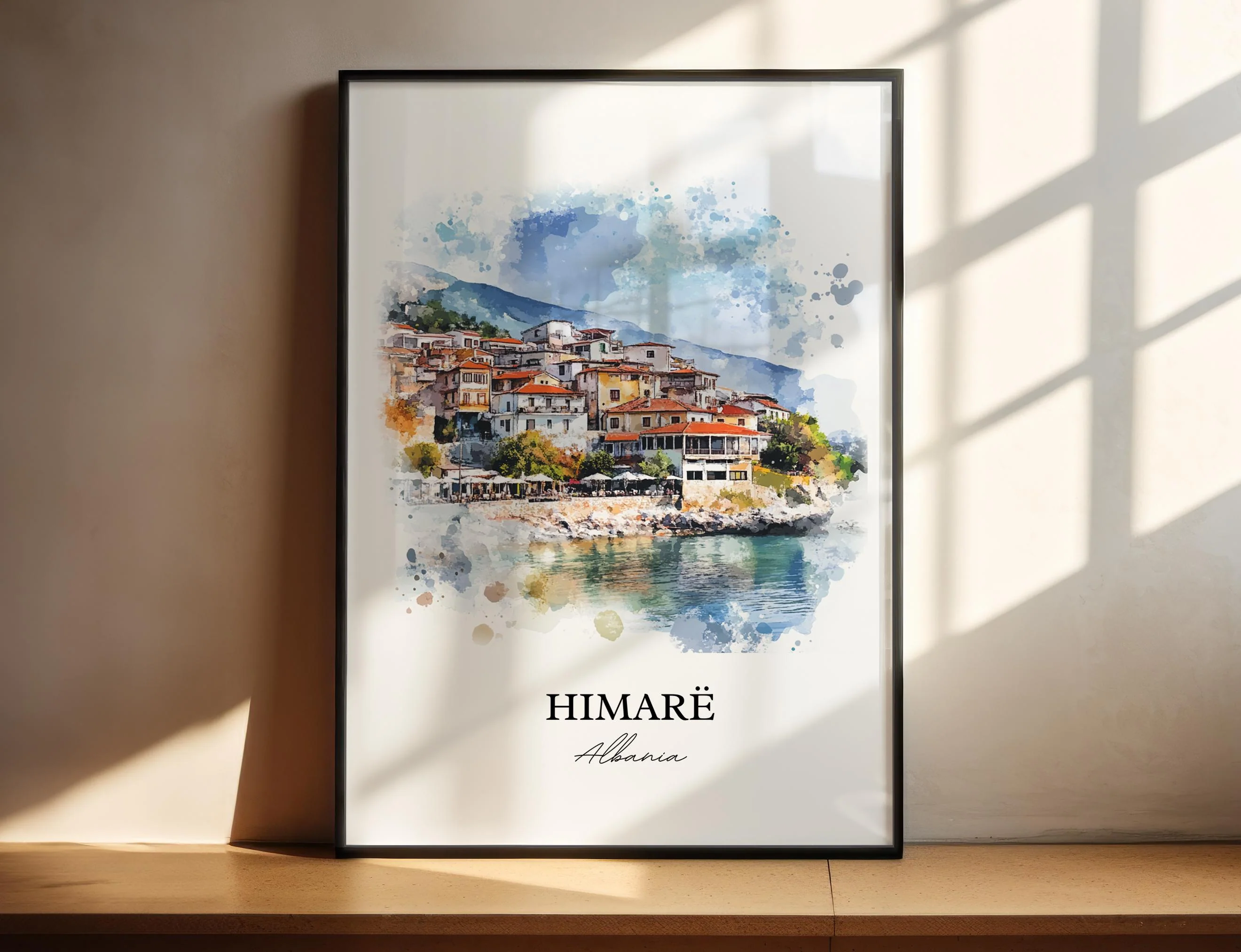 Himarë, Albania – Watercolor Art Print