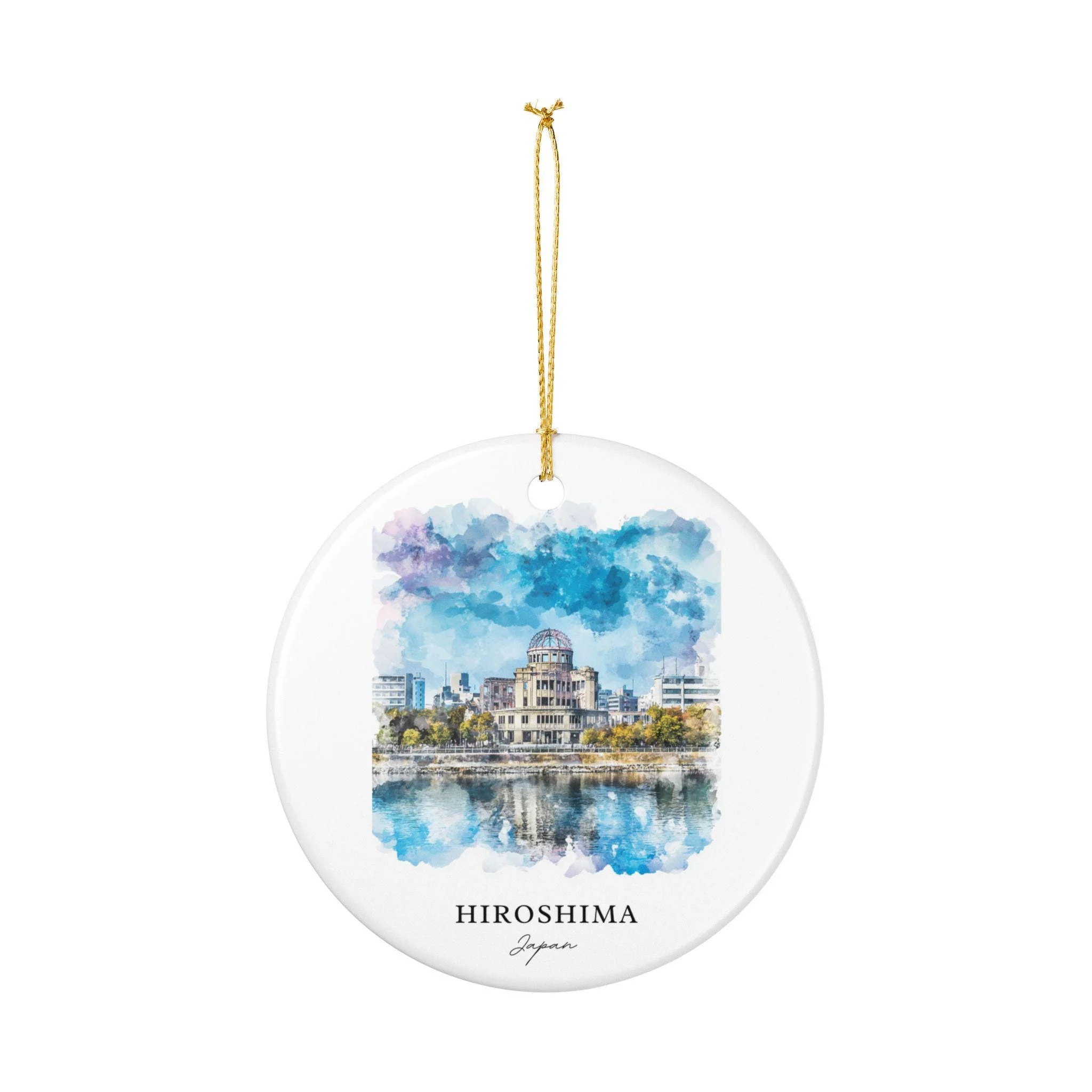 Hiroshima Japan Ornament: Unique Hiroshima Souvenir, Hiroshima Xmas Decor, and Authentic Hiroshima Japan Gift - Image 2