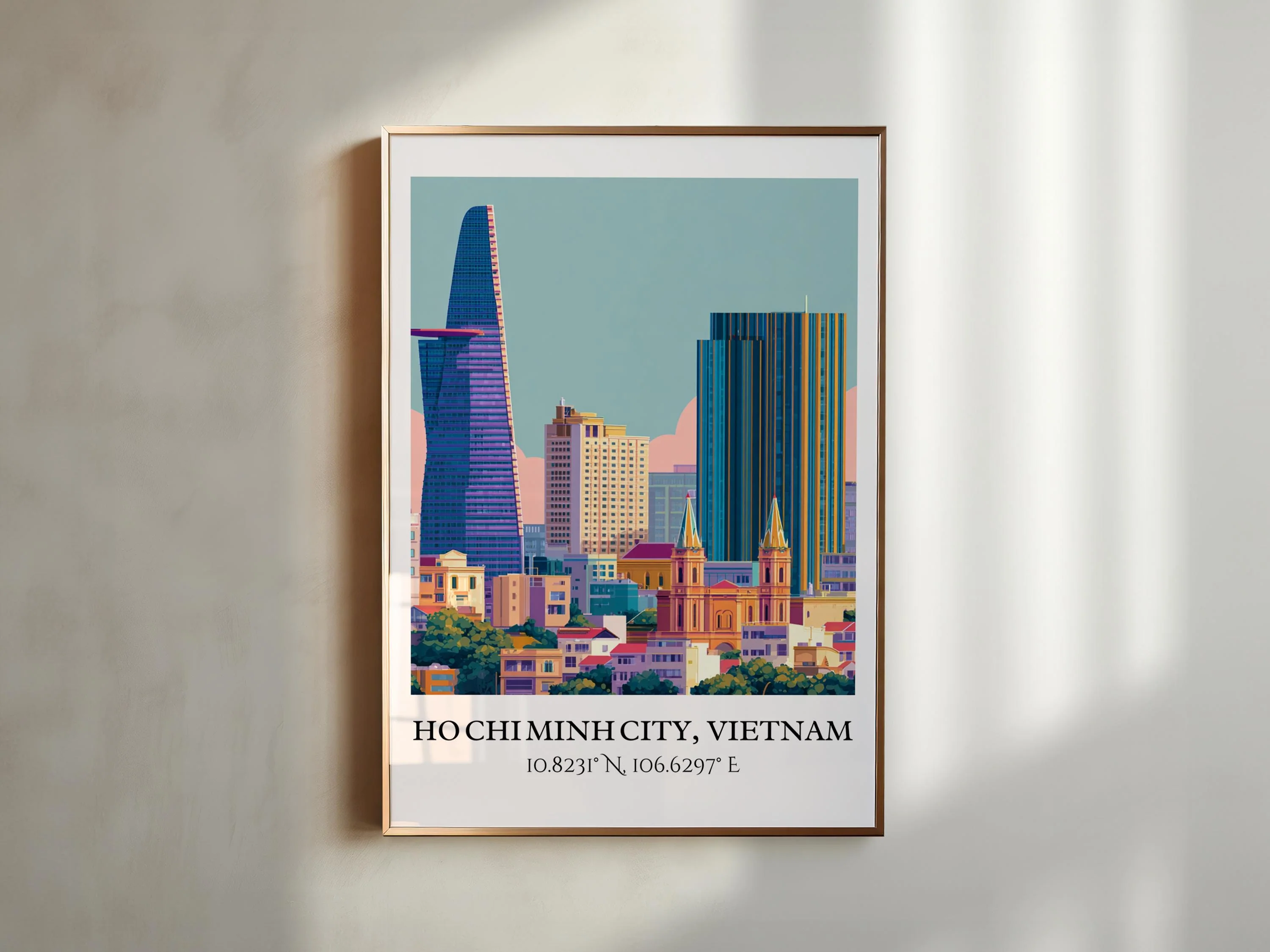 Ho Chi Minh City, Vietnam – Watercolor Art Print - Image 6