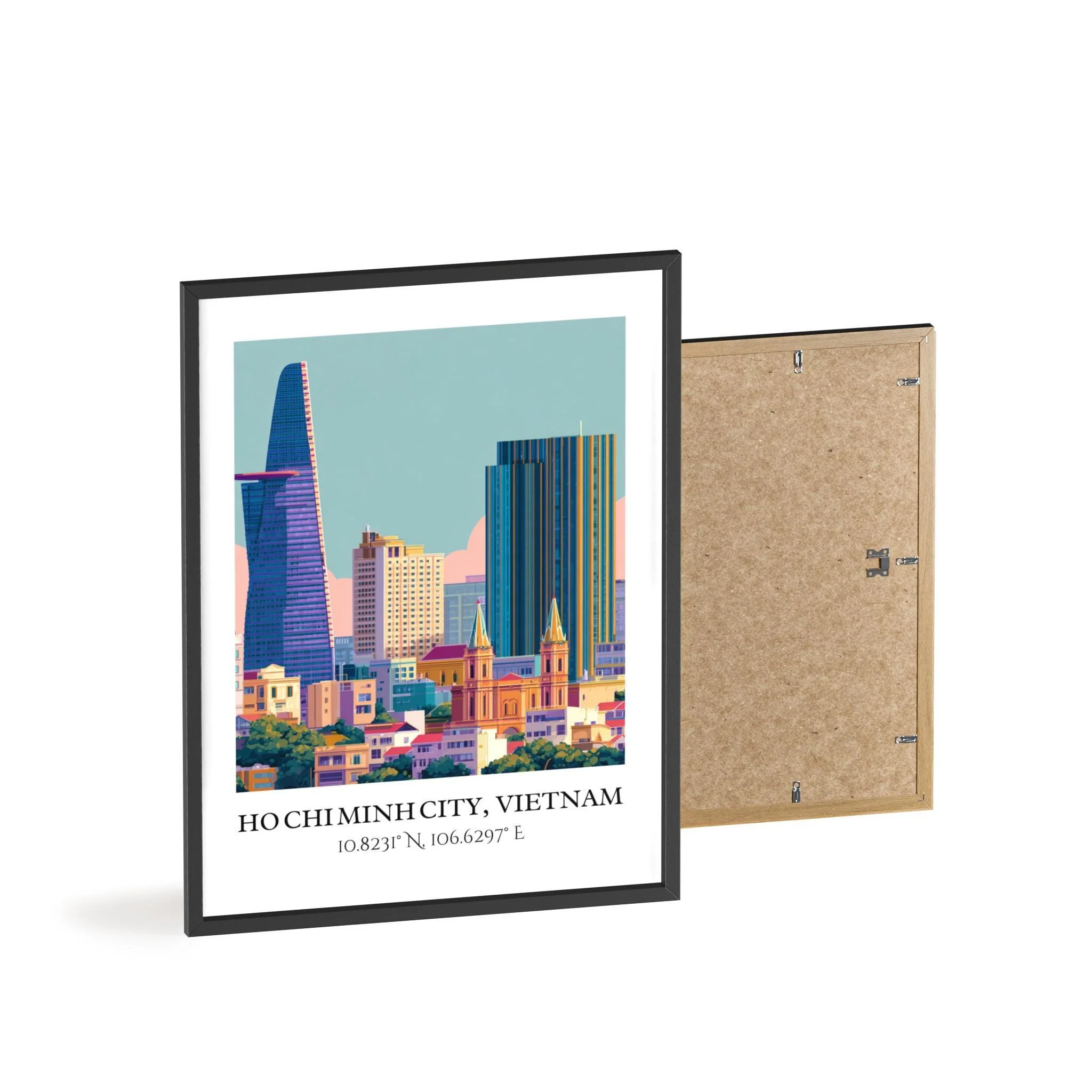 Ho Chi Minh City, Vietnam – Watercolor Art Print - Image 8