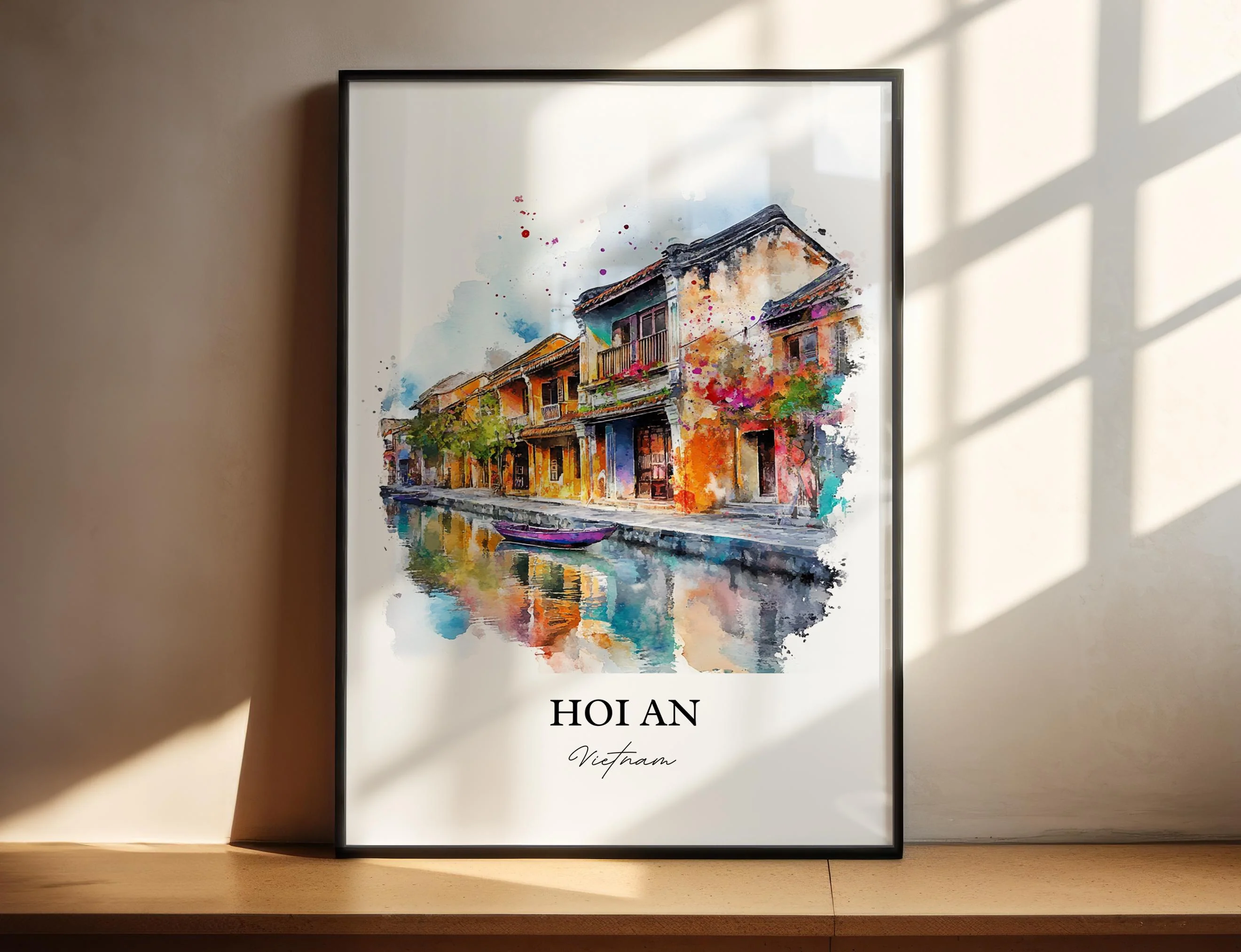 Hoi An, Vietnam – Watercolor Art Print