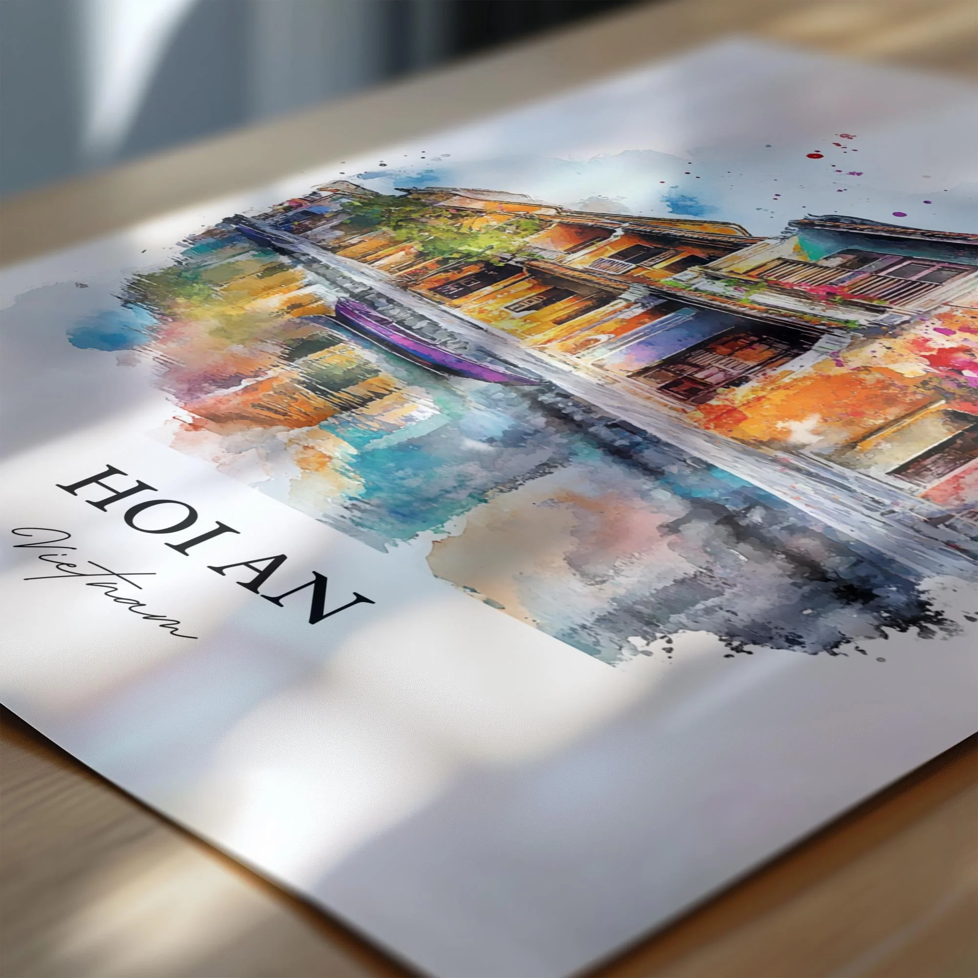 Hoi An, Vietnam – Watercolor Art Print - Image 2