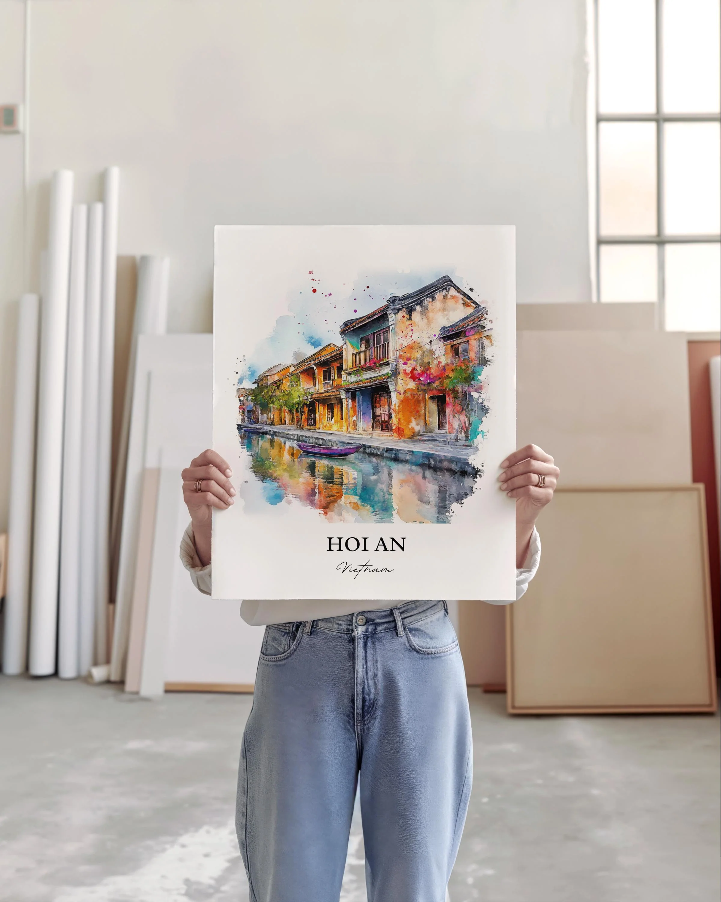 Hoi An, Vietnam – Watercolor Art Print - Image 4