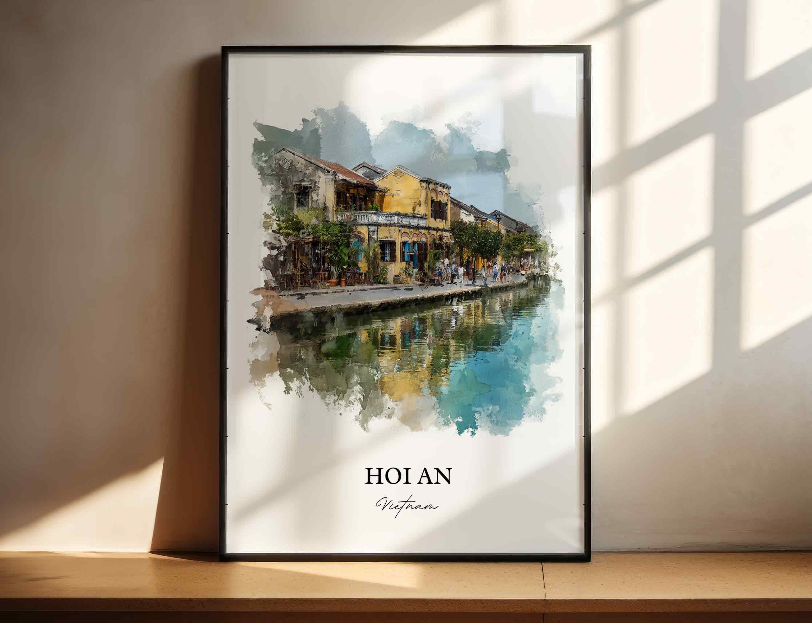 Hoi An, Vietnam – Watercolor Art Print