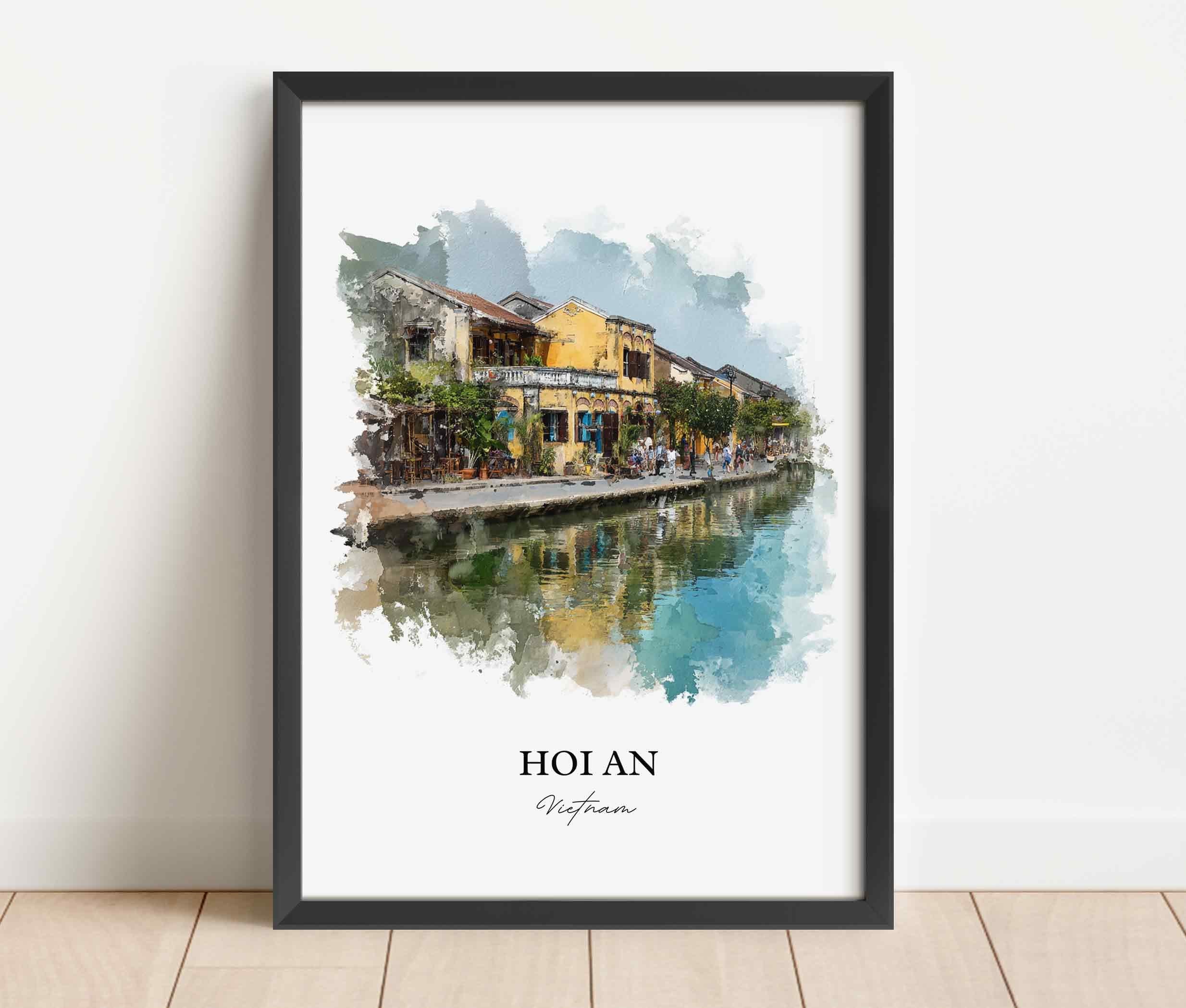 Hoi An, Vietnam – Watercolor Art Print - Image 3