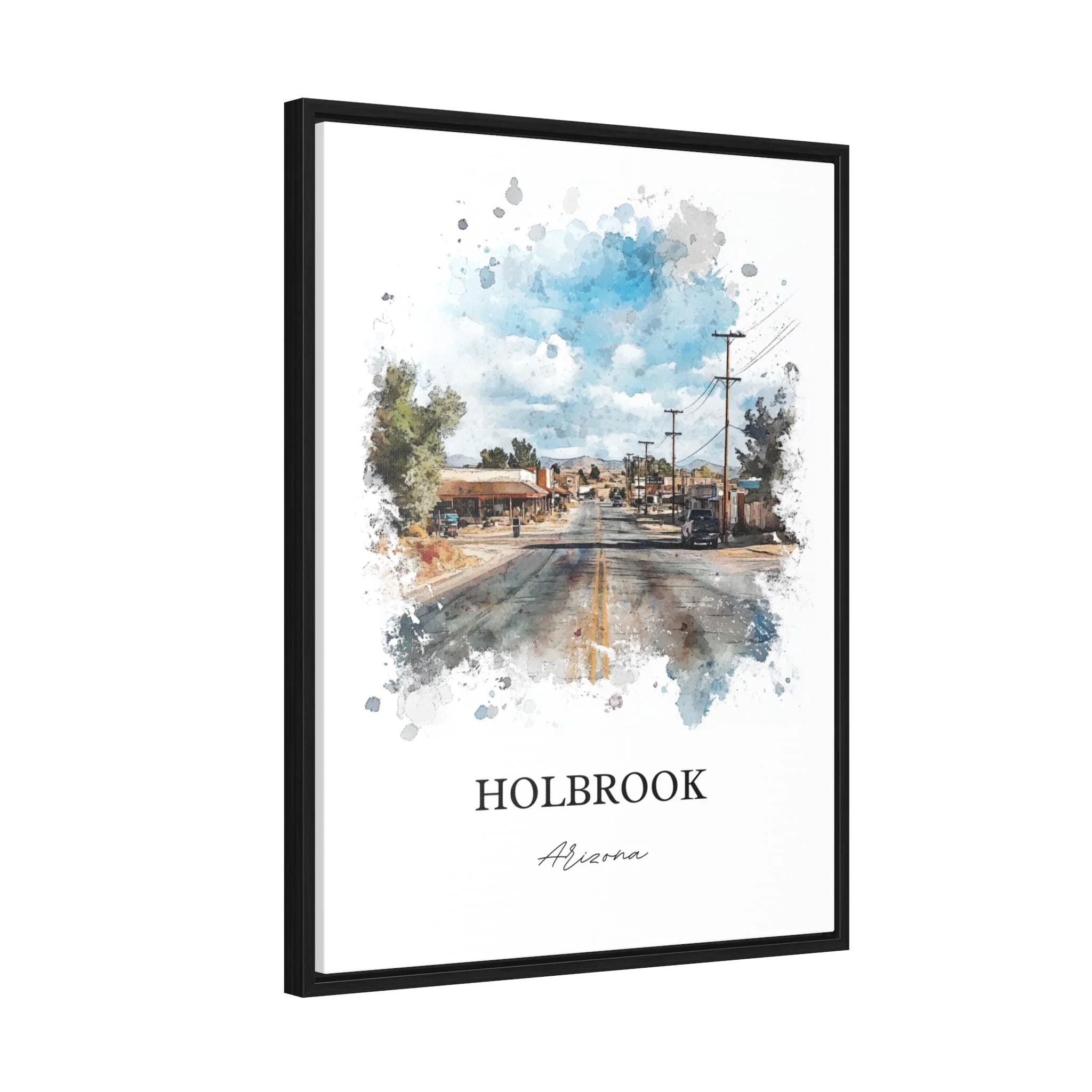 Holbrook, Arizona, Arizona – Watercolor Art Print - Image 8