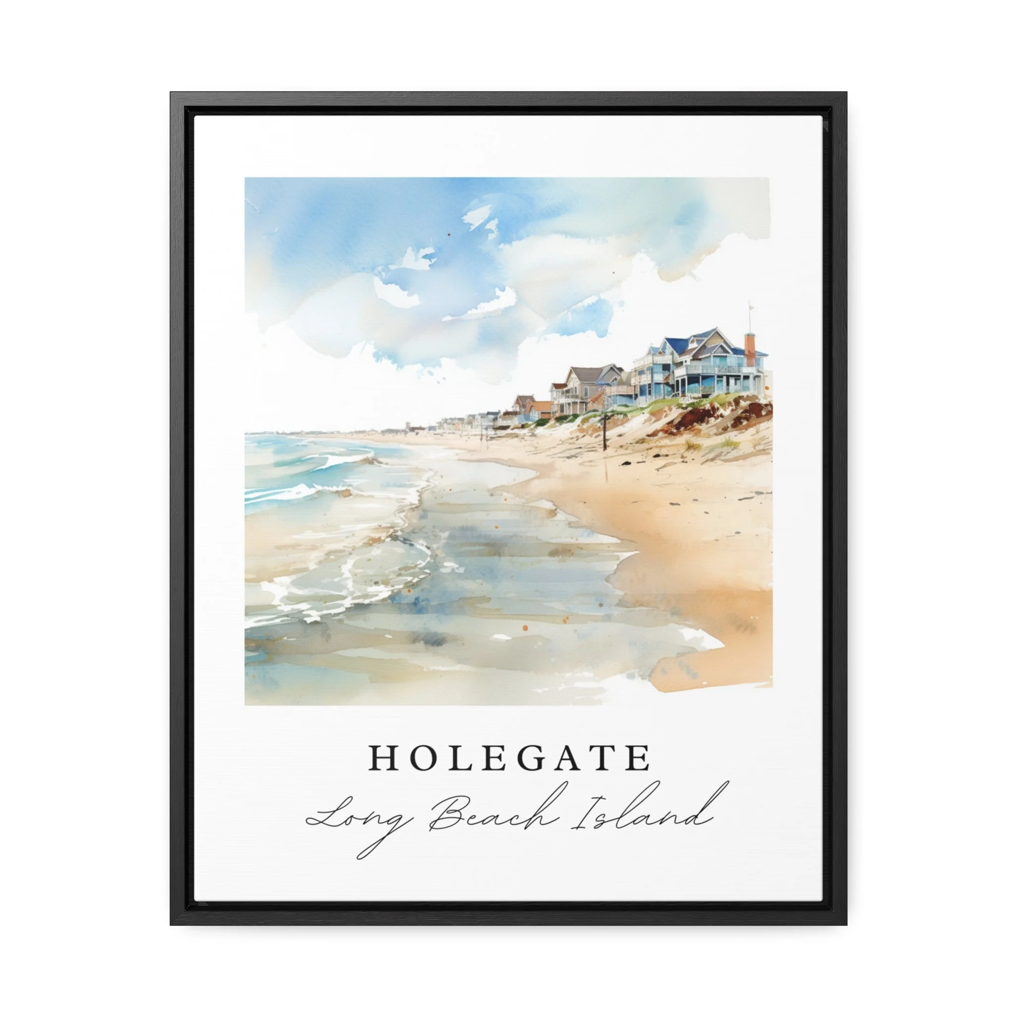 Long Beach Island, USA – Watercolor Art Print - Image 2