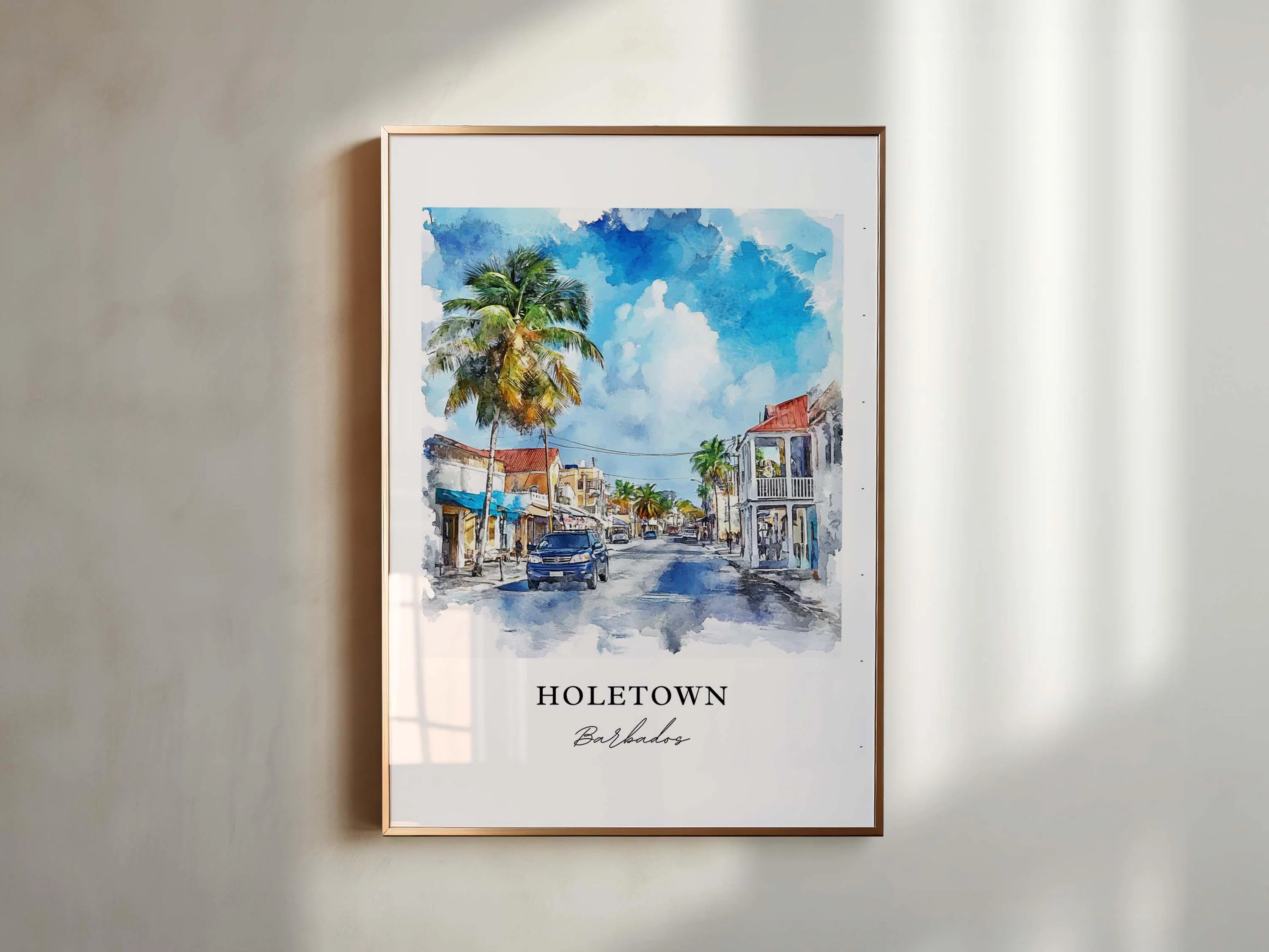 Holetown, Barbados – Watercolor Art Print - Image 4