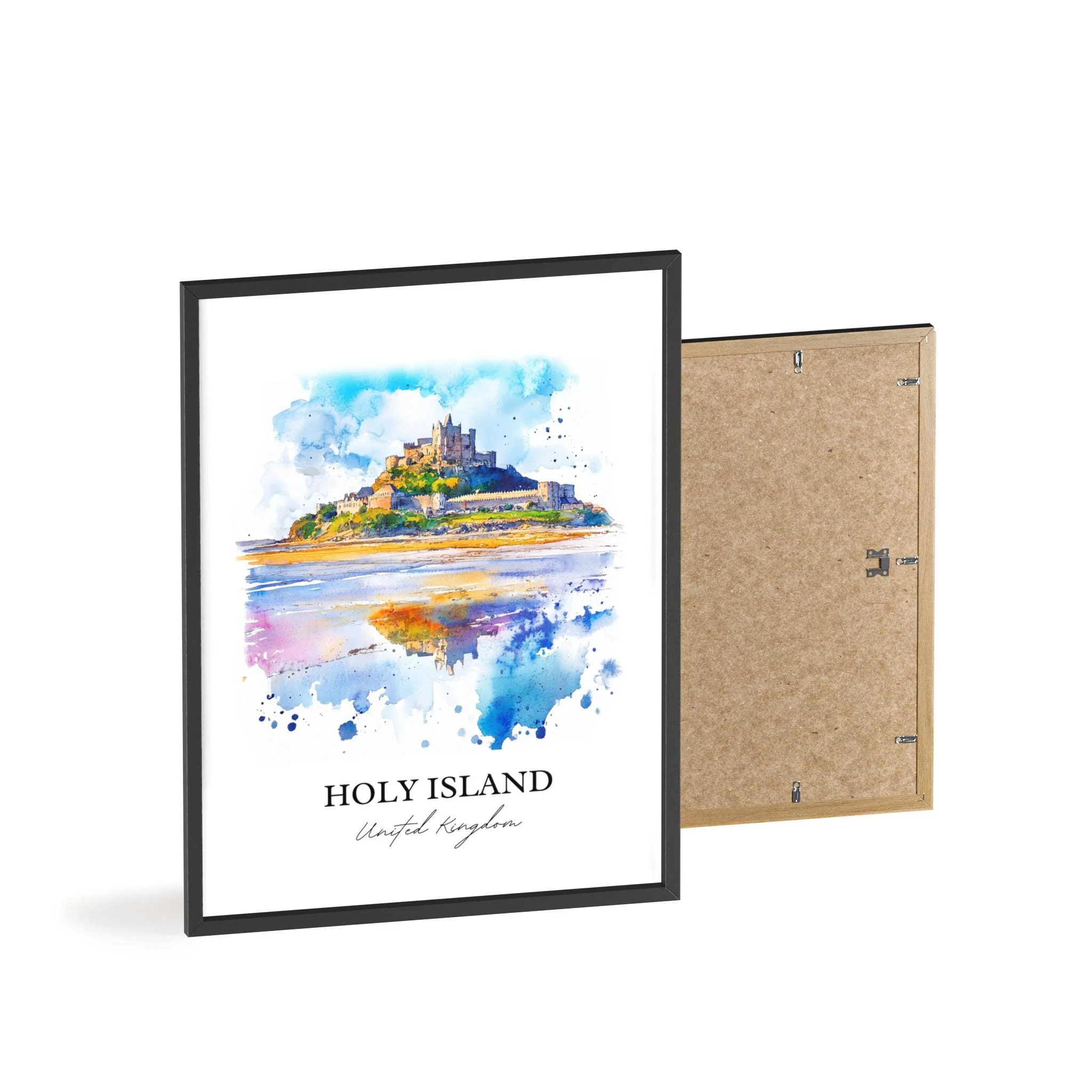 Holy Island, England – Watercolor Art Print - Image 8